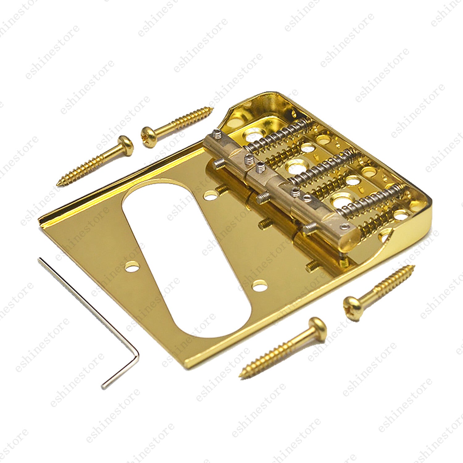 Tele Guitar single Bridge Compensated Brass Saddle Cut-Down Sides For Telecaster