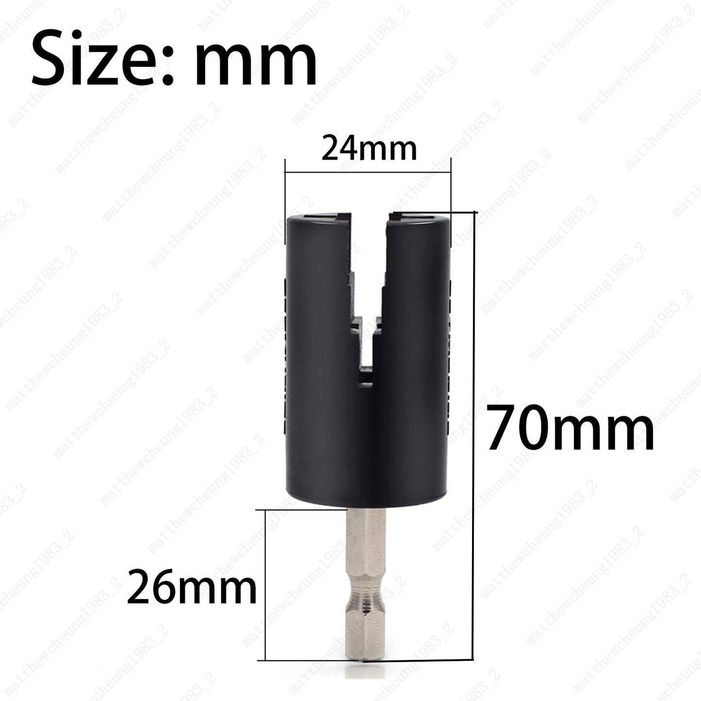 Guitar String Winder - Drill Tuning Peg Puller & Maintenance Tool Black Hex Head