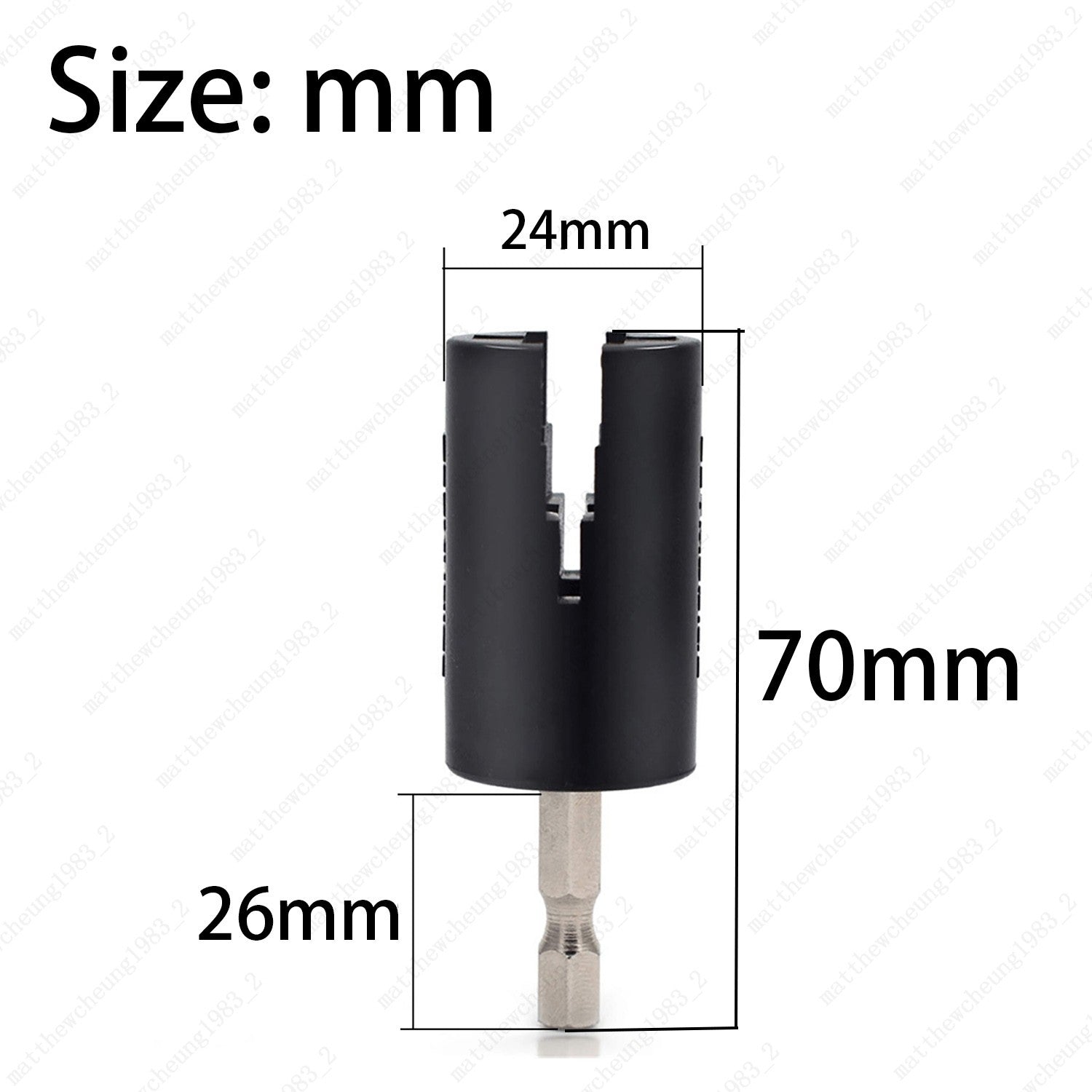 Guitar String Winder - Drill Tuning Peg Puller & Maintenance Tool Black Hex Head