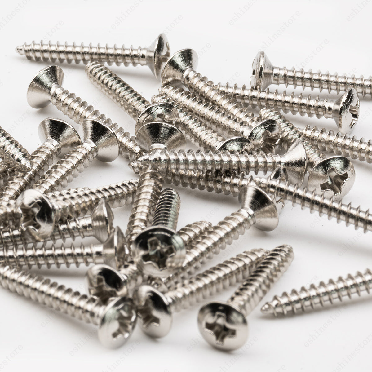 10 Pcs Humbucker Pickup Ring Frame Mounting Screws 3*20mm For LP SG Chrome