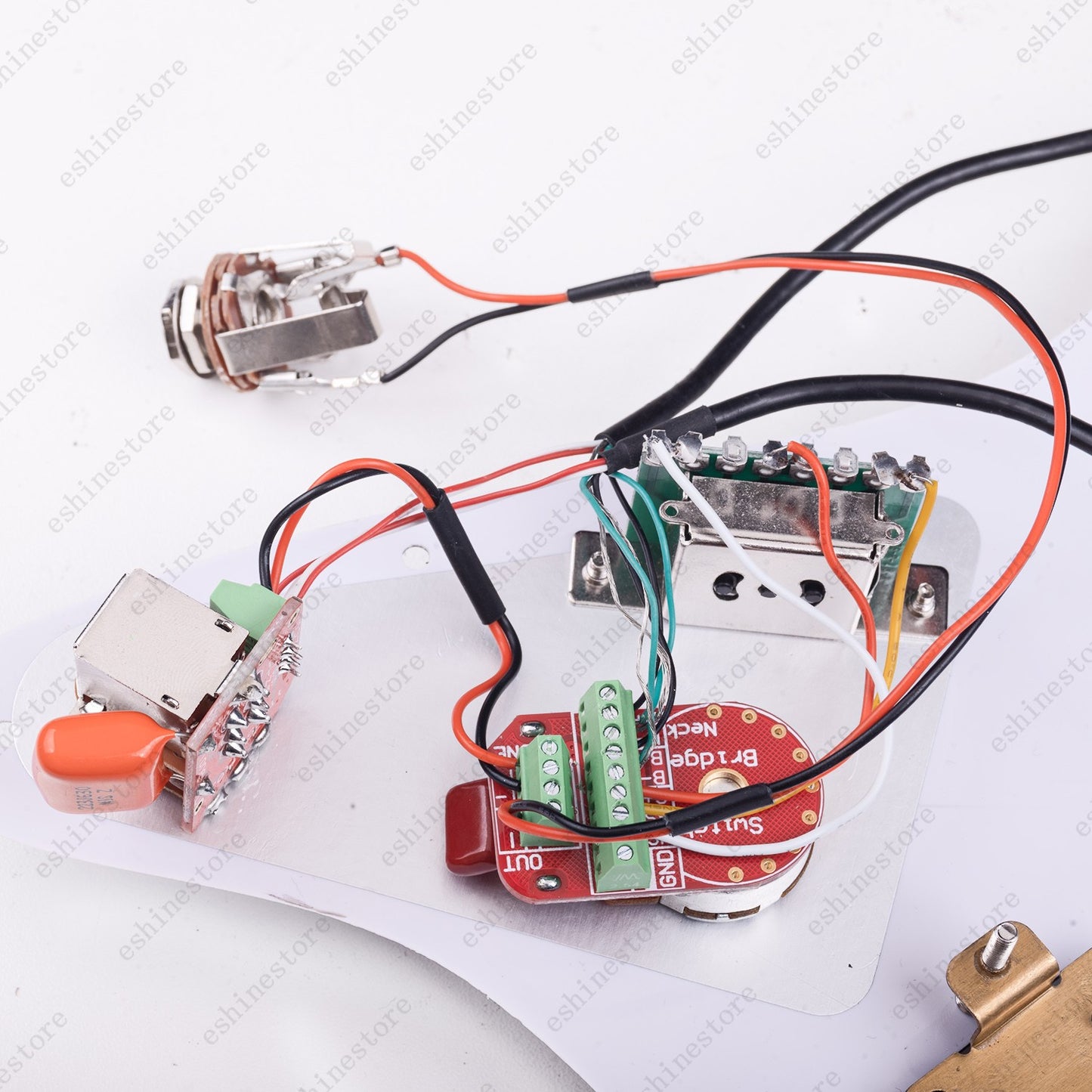 Solderless HH Wiring Harness Treble bleed Circuit w/ Coil Splitting for Strat