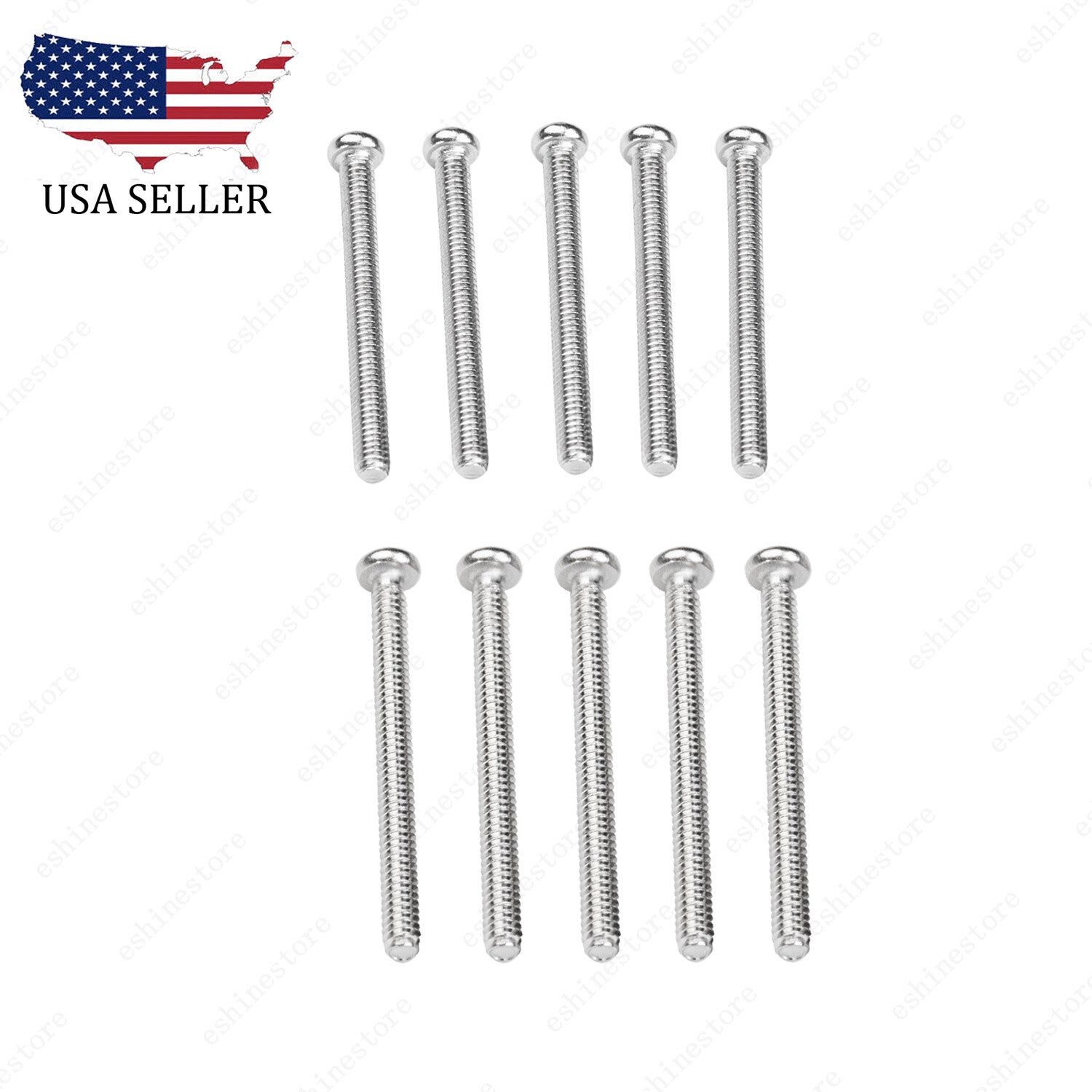 5 Pcs Metric Thread Humbucker Pickup Height Mounting Screws 2.5*27/30mm