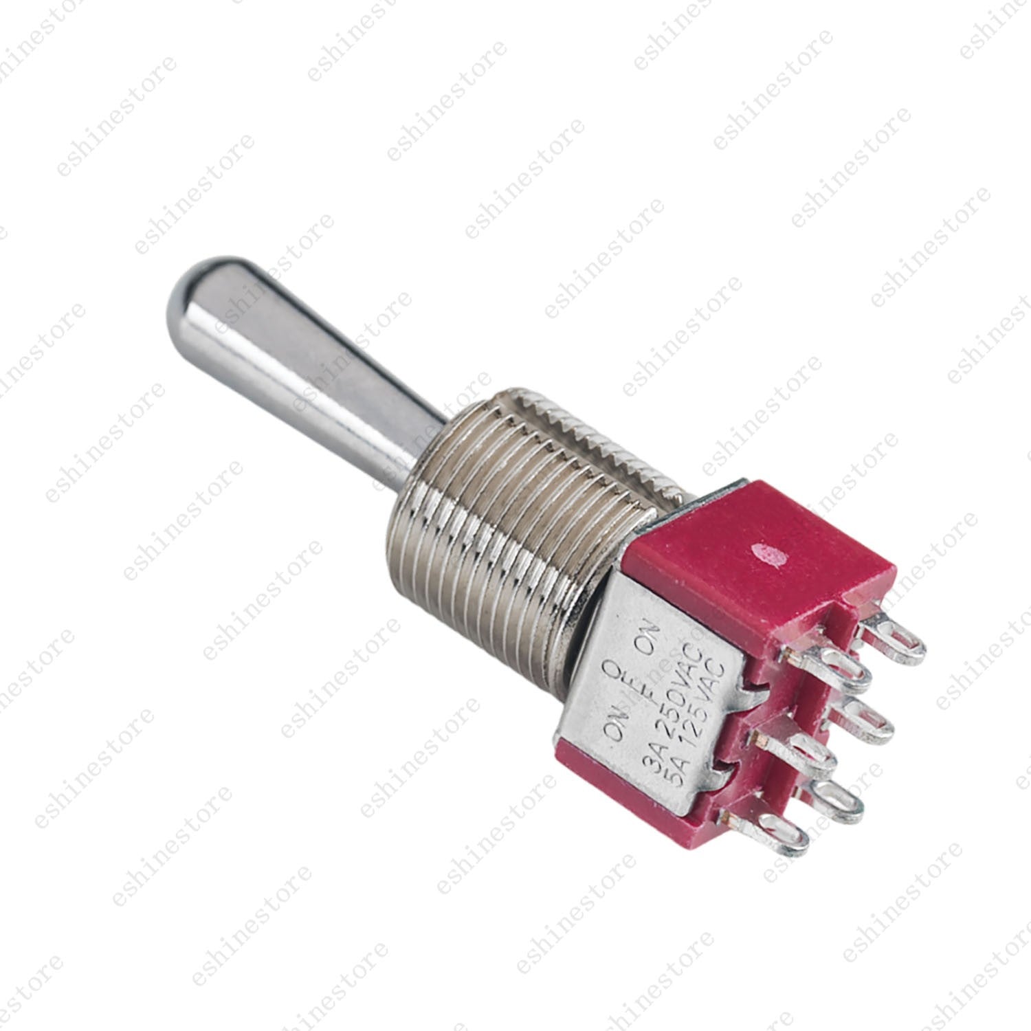 1/3/5 PCS Guitar/AMP Fat Bat Toggle Switch DPDT 6Pin 3-Way ON OFF ON Sealed