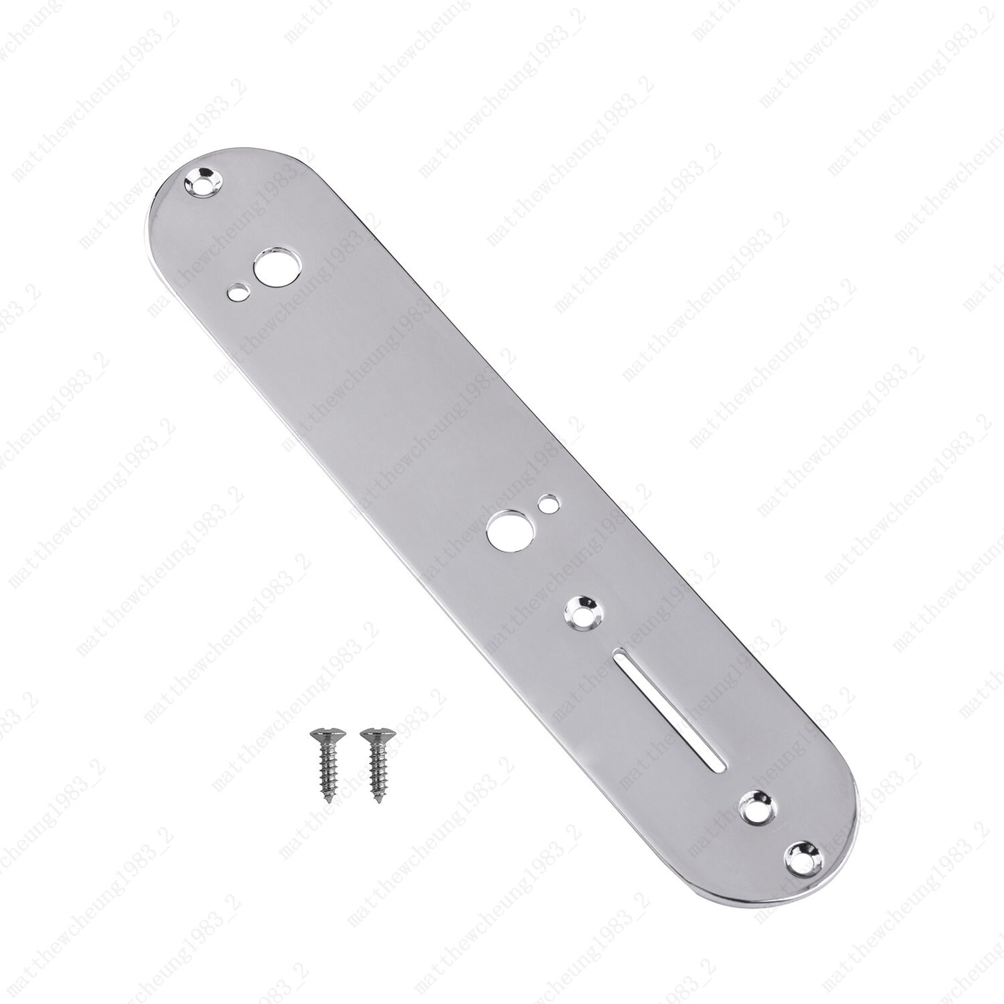 1 Piece Matel Chrome Electric Guitar Control Plate 7MM for Fender Telecater