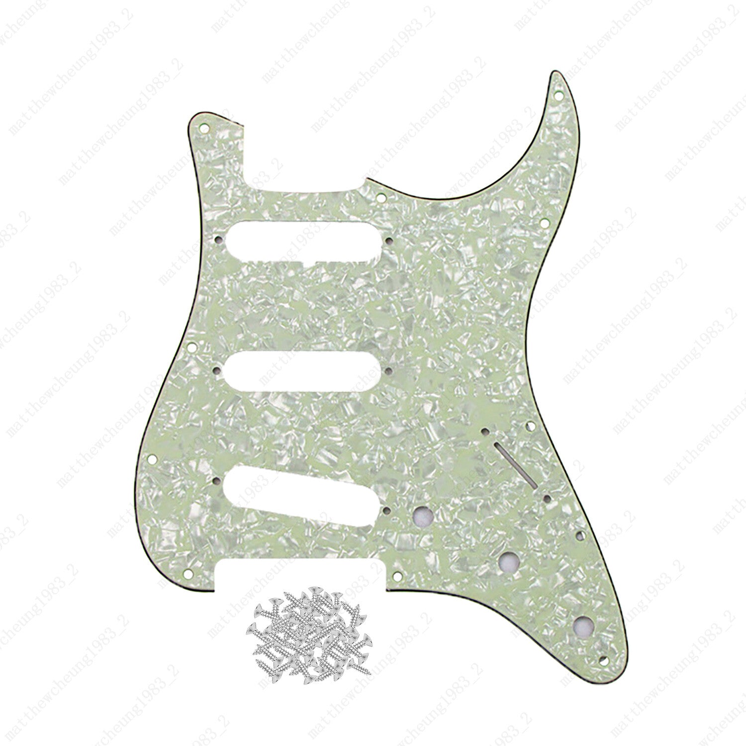 SSS Style11 Hole Pickguard Pickups with Screws for USA MIM Standard Fender Start