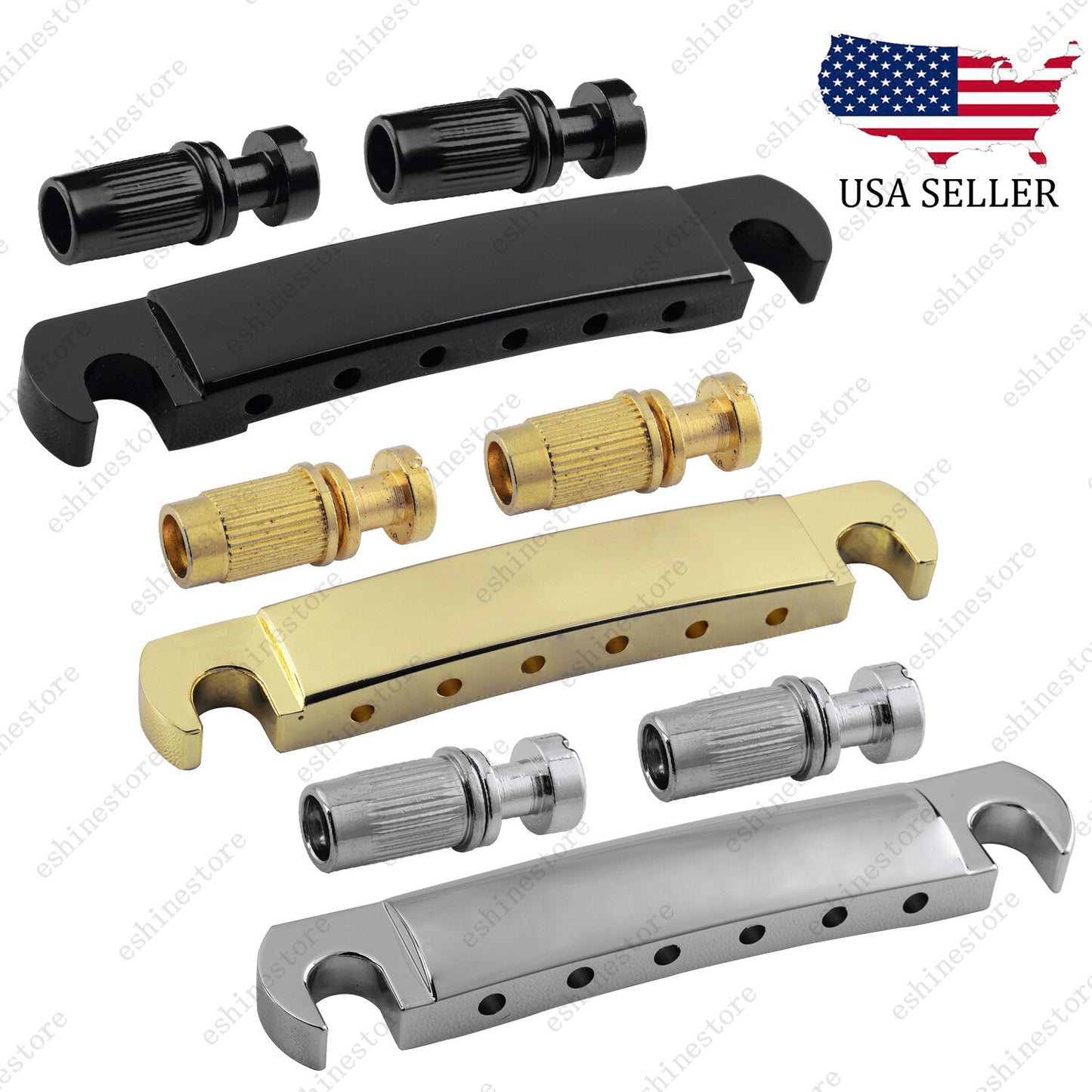 Tune-O-Matic Bridge Tailpiece Stop Bar For Epiphone Gibson LP SG ES Guitar