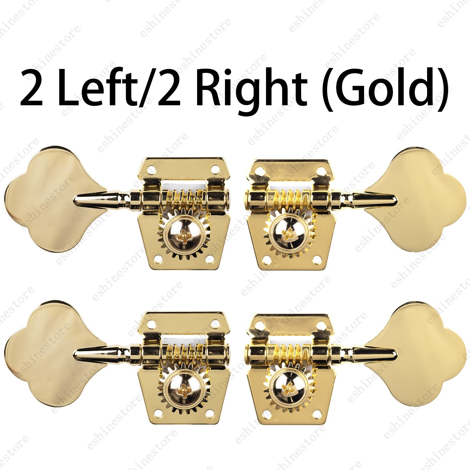 Heavy Duty Bass Vintage Open Machine Heads - 1:25 Ratio Gear Tuning Keys-Gold
