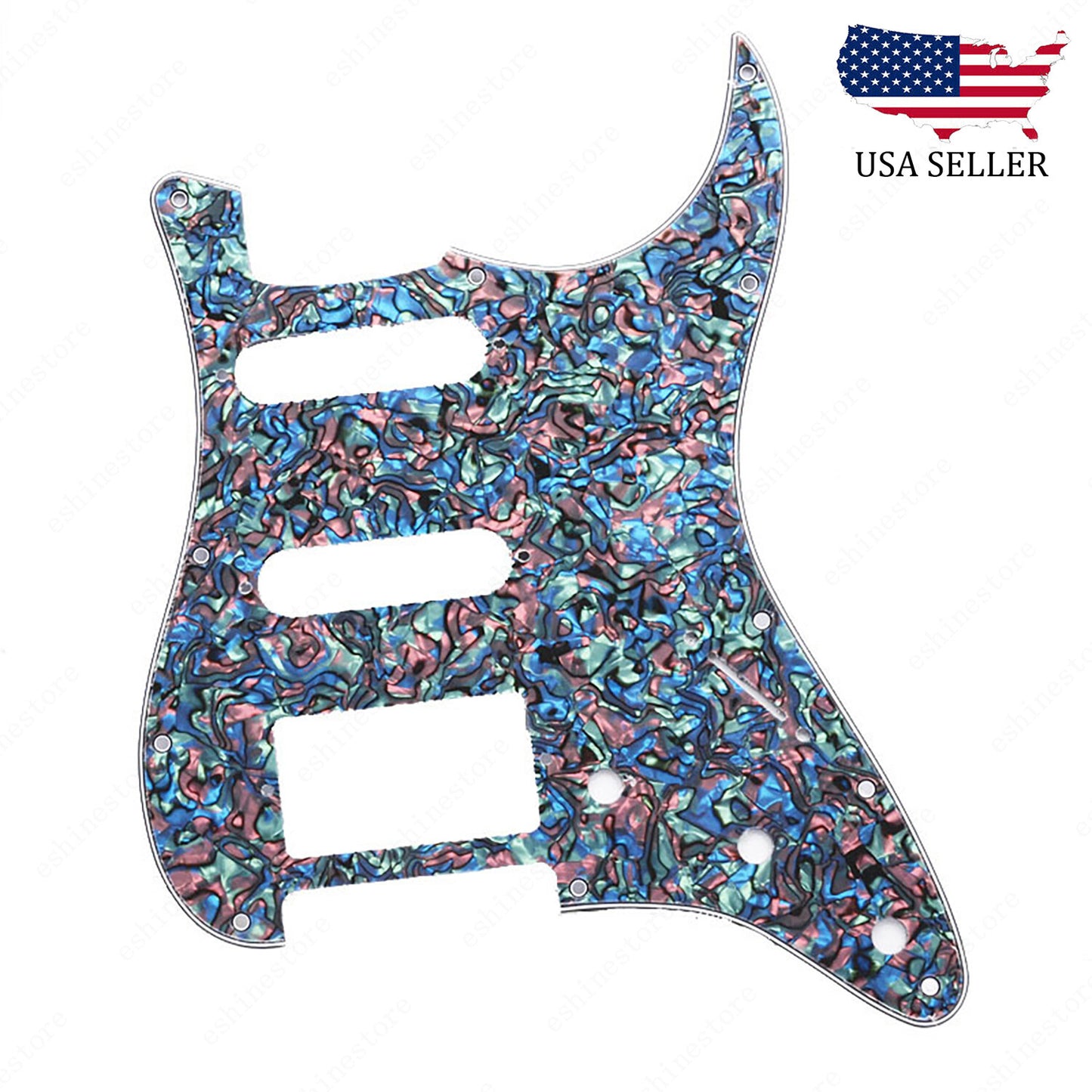 11 Holes SSH Strat Style Pickguard For Stratocaster Various Colors US Ship