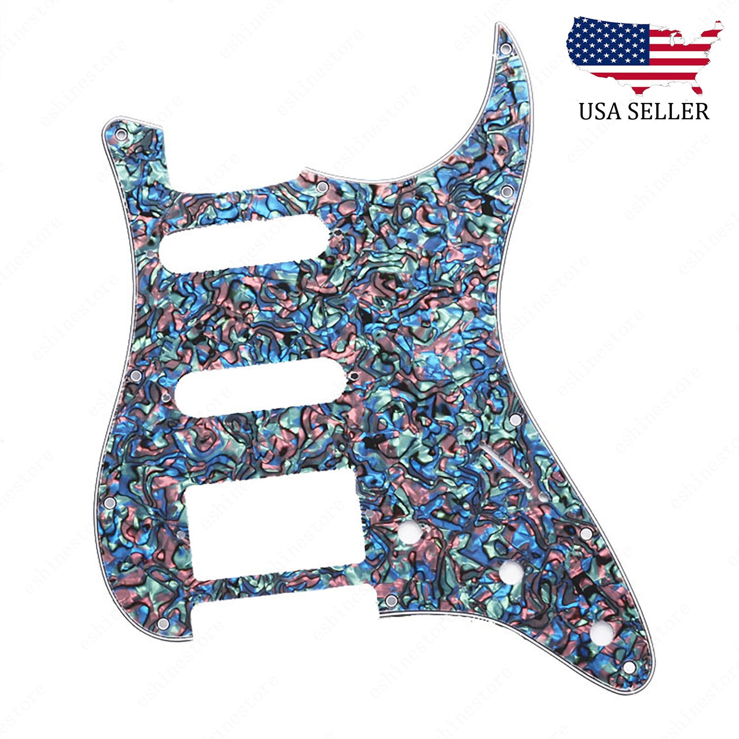 11 Holes SSH Strat Style Pickguard For Stratocaster Various Colors US Ship