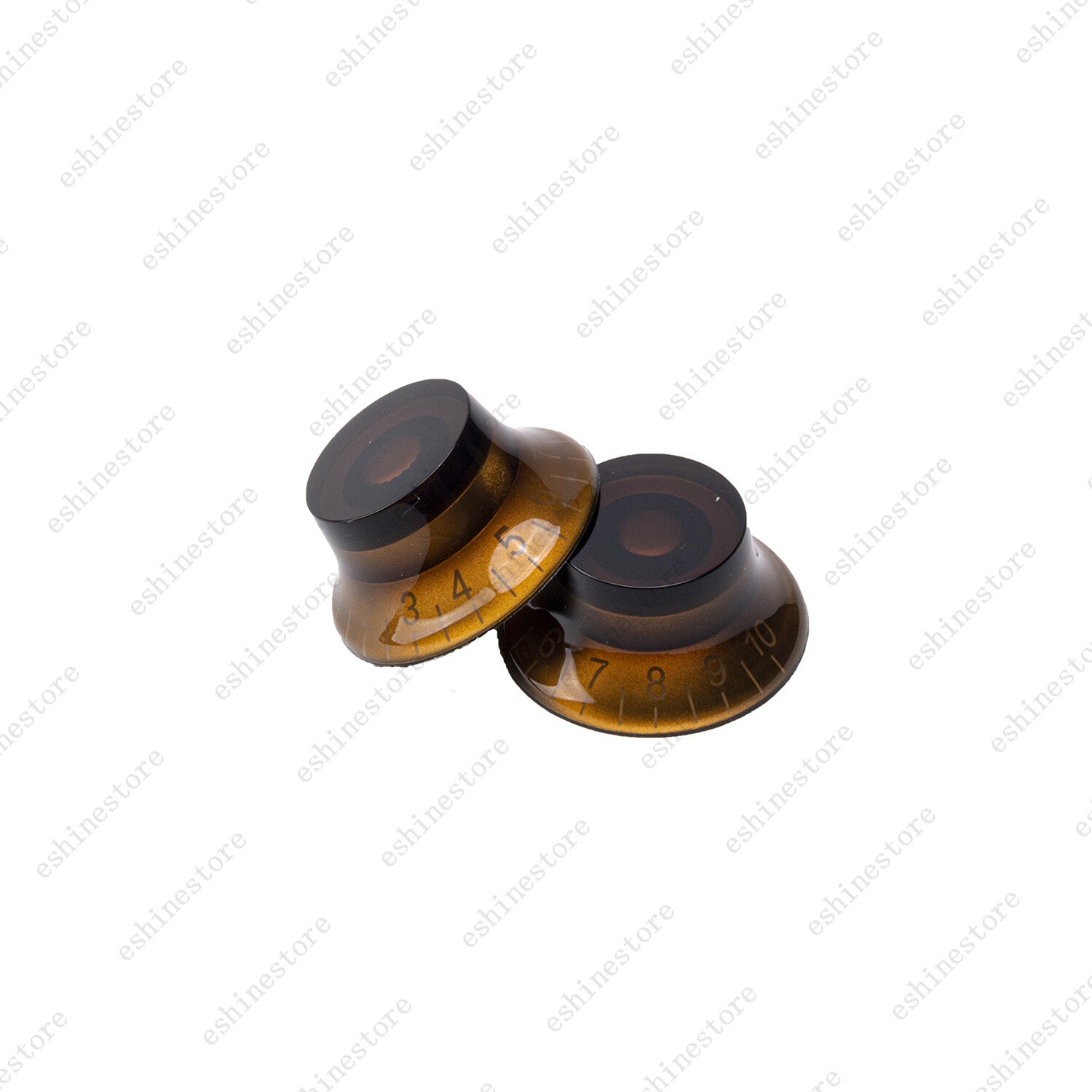 4x Amber 18 Fine Splines LP Guitar Control Knobs Speed Knob for Les Paul SG