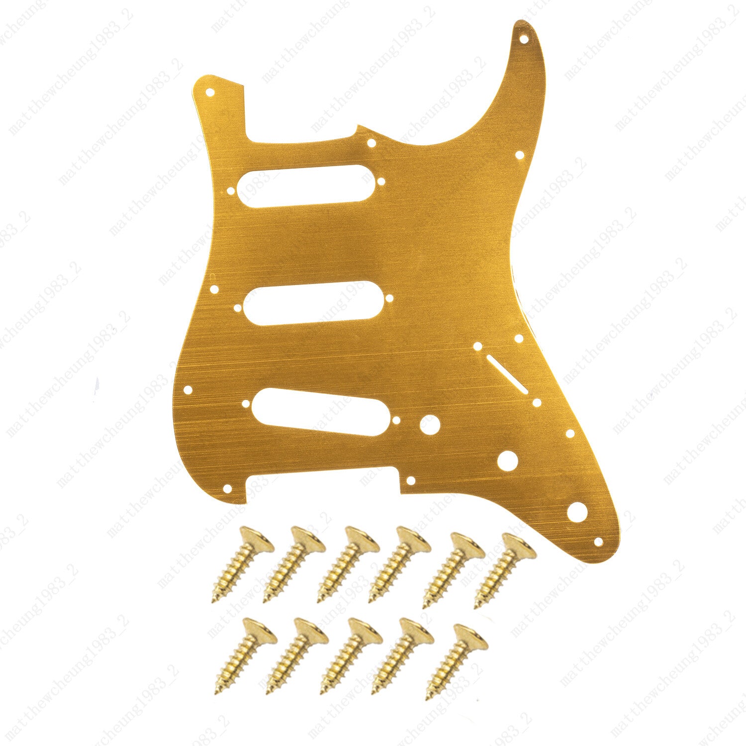 11 Hole SSS Metal Guitar Pickguard Aluminum For ST Strat Electric guitar 5 color