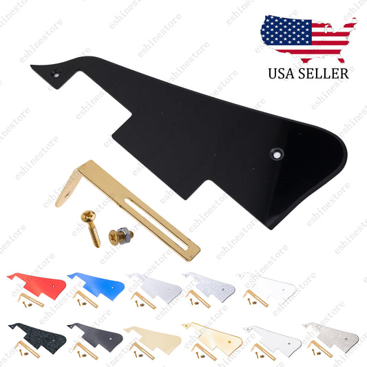 12 Color Guitar Pickguard with Gold Bracket Mounting Screws Set For Les Paul