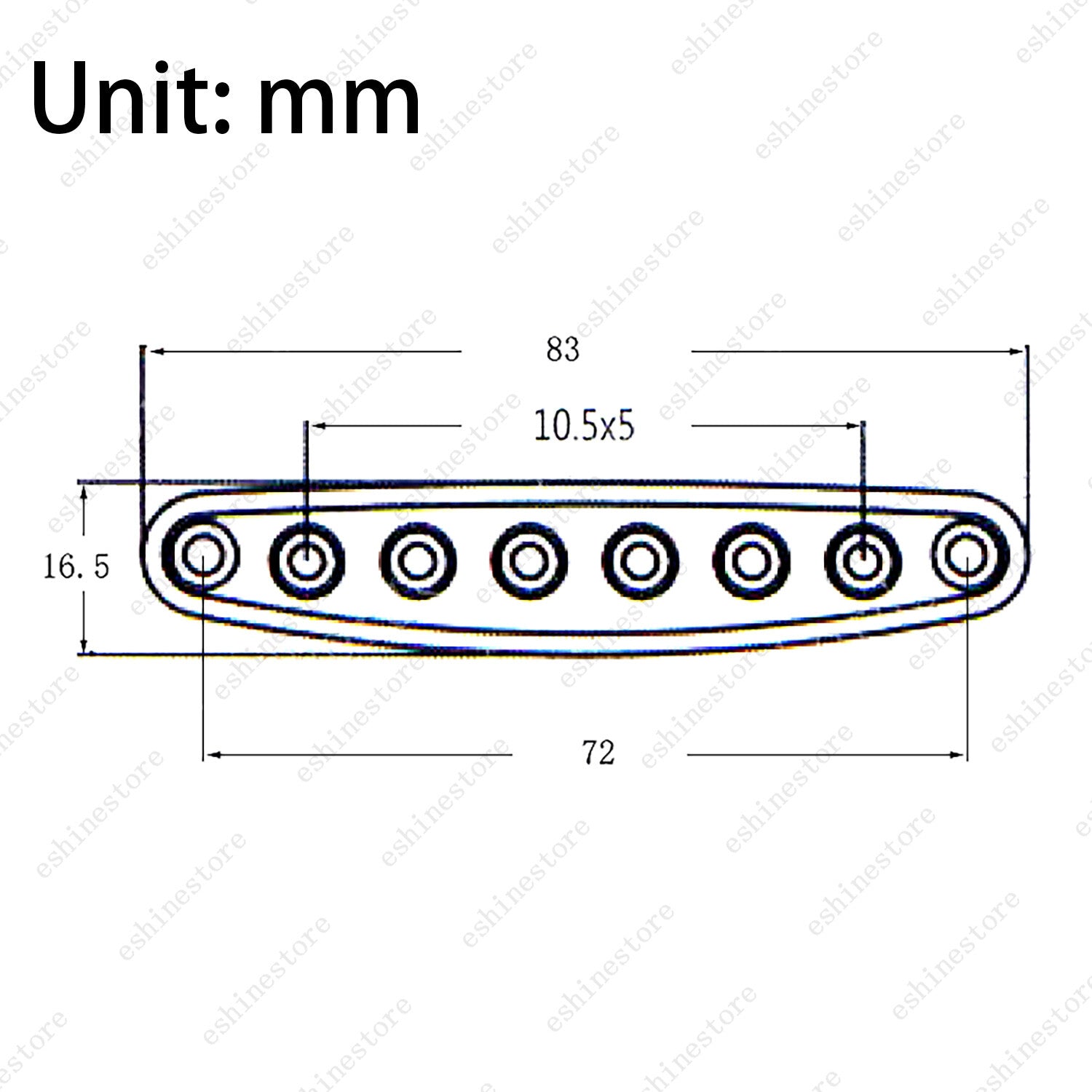 Guitar Bridge String Thru Body Ferrules Plate Bushing Plate For Electric Guitar