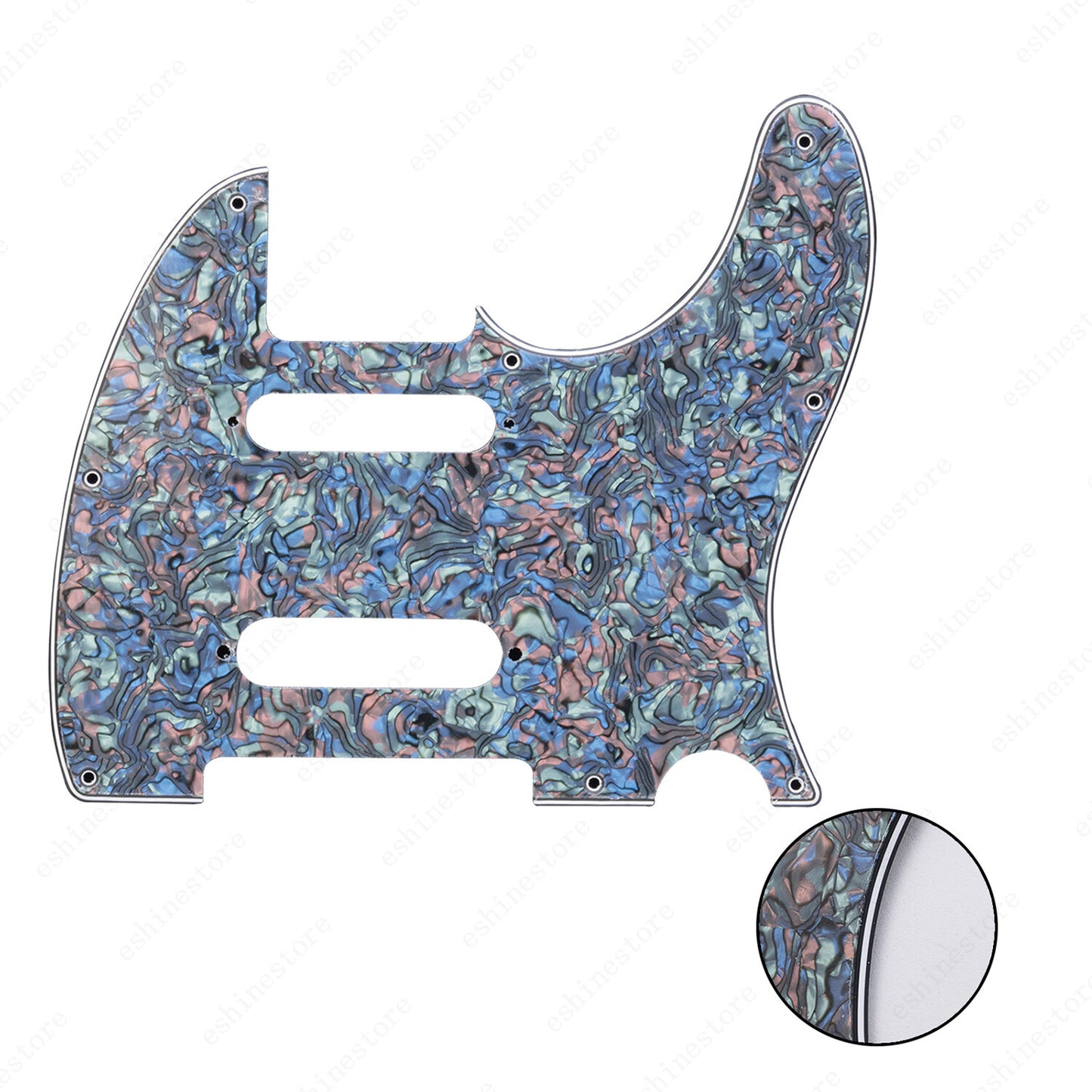 Guitar 3 Ply Pickguard Replacement For Nashville Telecaster style Multi Colors