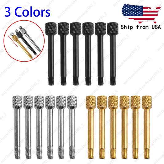 6pcs Guitar Tremolo Bridge Saddle Clamp Lock Screw Without Insert Block 3Colors