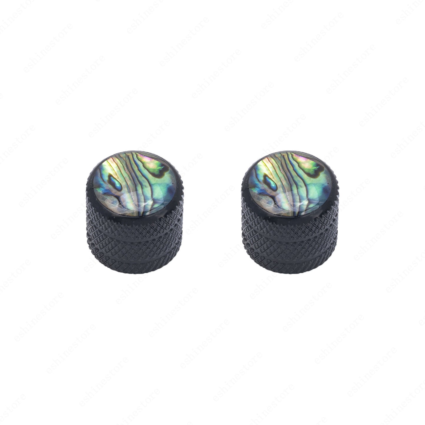 2 Pcs inlay Dome Metal Guitar 6mm Shaft Volume Tone Knobs For Fender SQ Tele