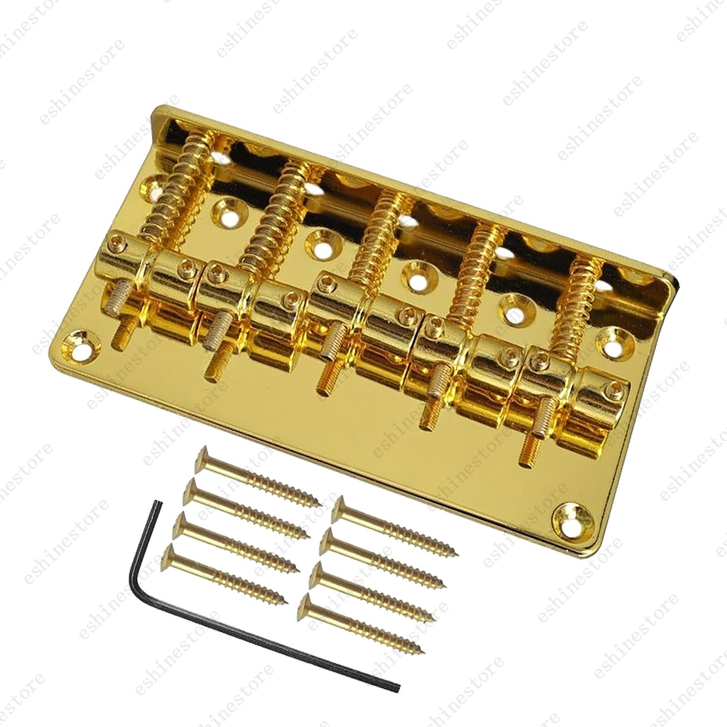 5-String 98MM  Fixed Bridge 5-Saddles For Jazz/Precision Bass Guitar in 3Colors