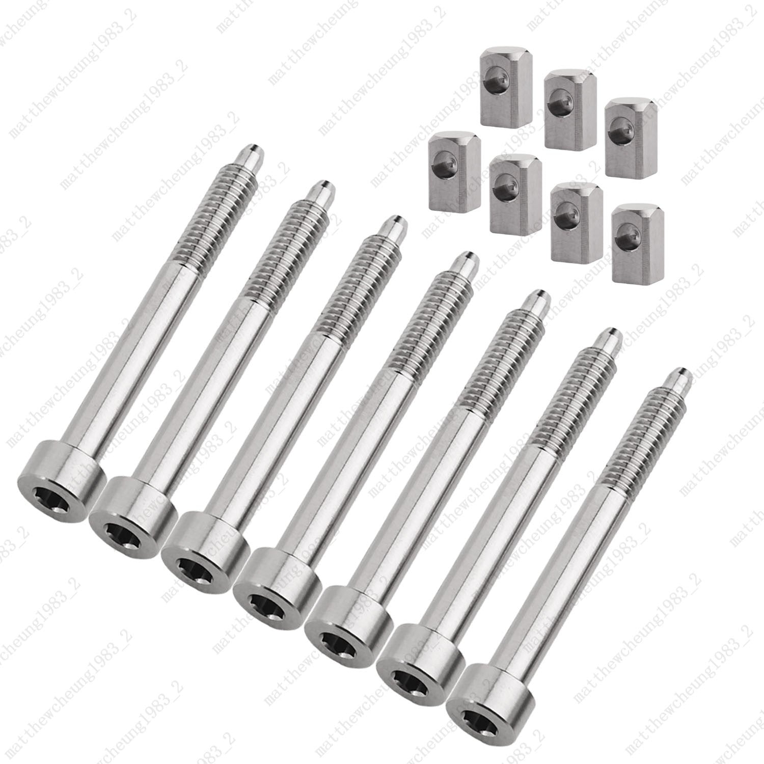 Guitar Double Lock Tremolo Titanium String Screws Insert Block for Floyd Rose