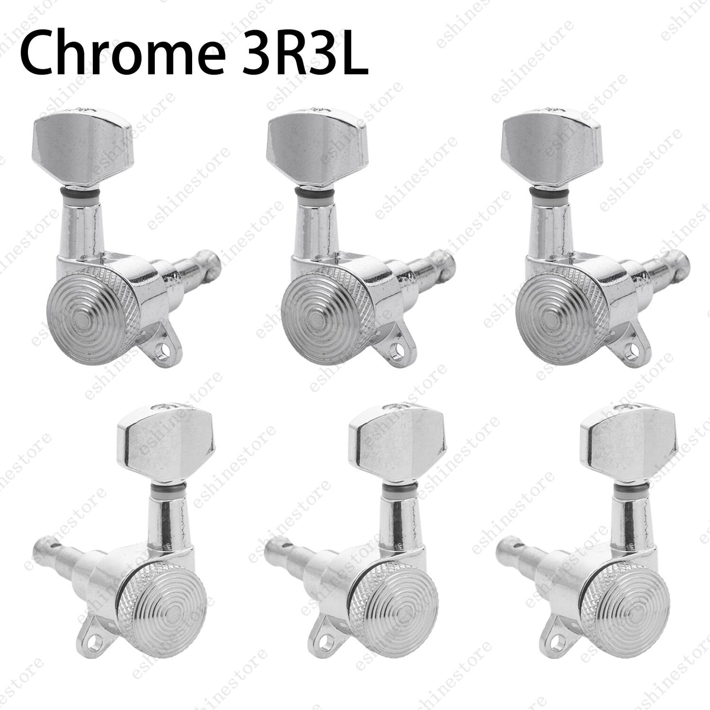 Inline Guitar Tuning Peg Locking Tuners Machine Heads Key 1:18 for Strat ST