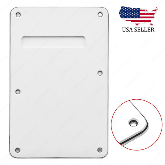 Electric Guitar Tremolo Cover Back Plate Trem Spring Cover 3 Ply For Strat White