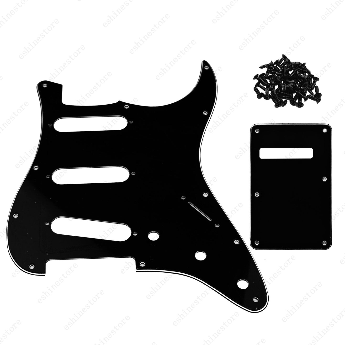 11 Hole SSS 3 Ply Guitar Pickguard&Back Plate for USA MIM Standard Fender Start
