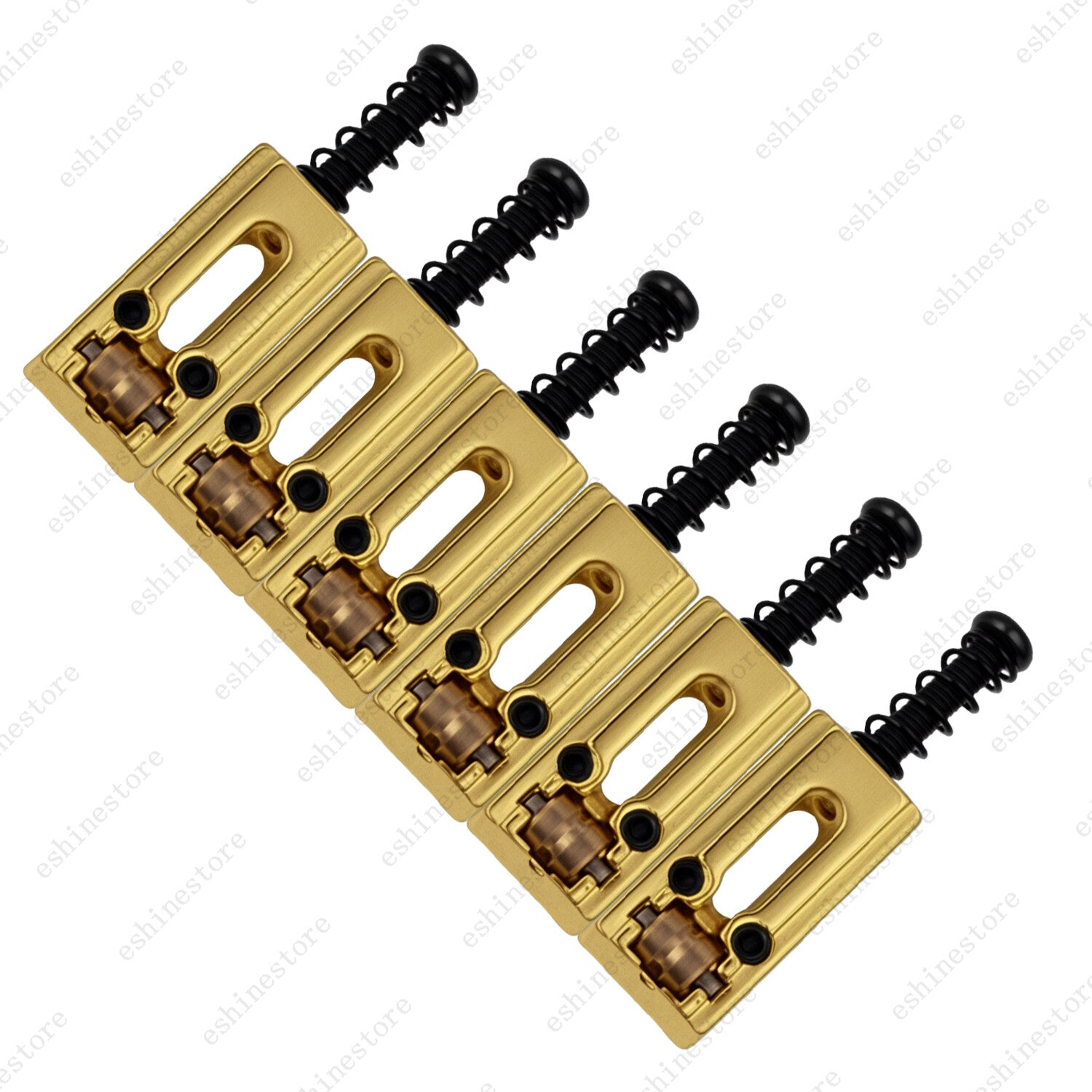 Electric Guitar Brass Roller Bridge Saddles for Stratocaster Tele Guitar 3Colors