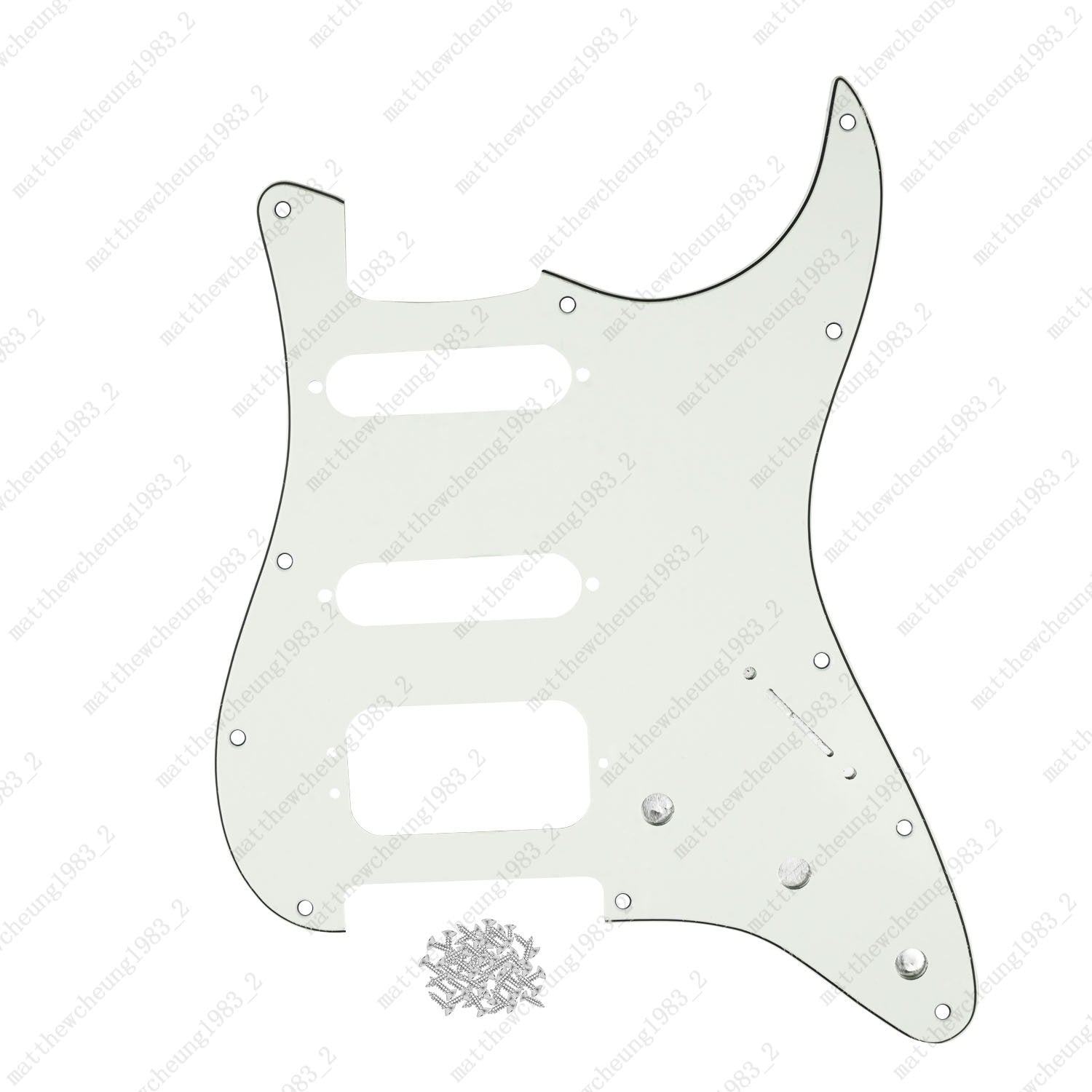 3-Ply 11-Hole HSS Pickguard (3-Screw Hum) For US MIM Fender Modern Multicolors