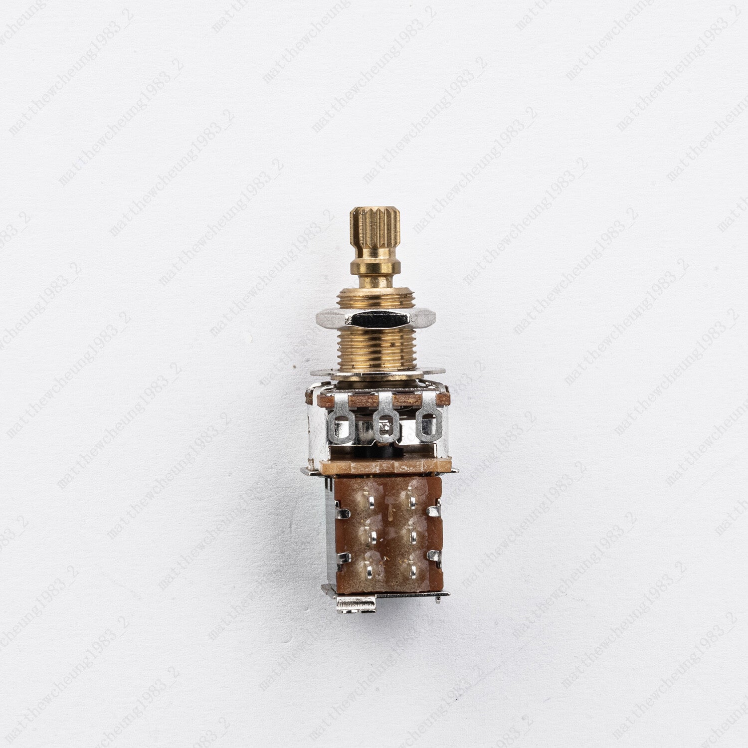 1 PCS 18-Split Brass Long Shaft Pot Push-Push Switch AB/250K/500K For Les Pau SG