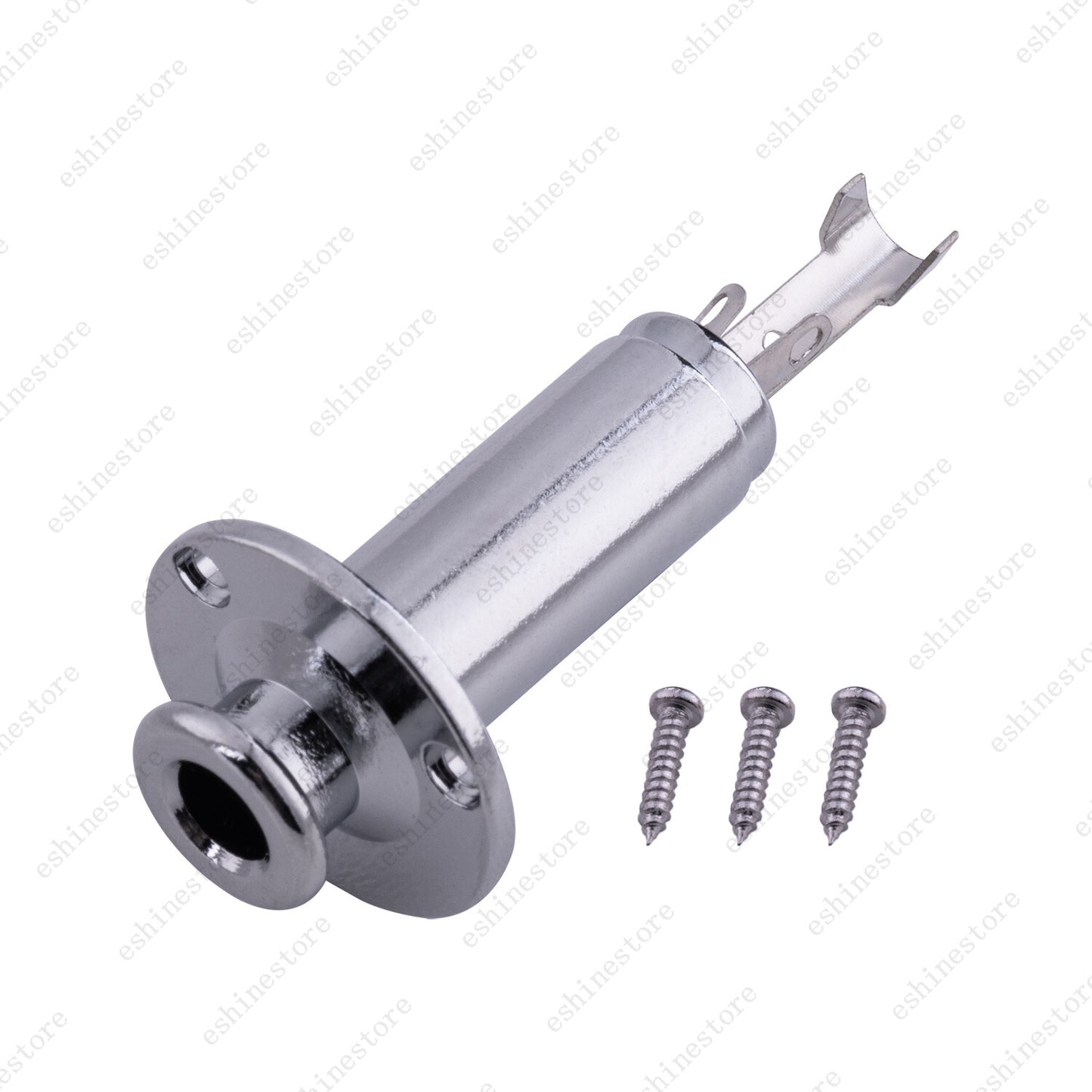 1/4" Acoustic Electric Guitar Stereo Mono Endpin Output Jack Strap Button Socket