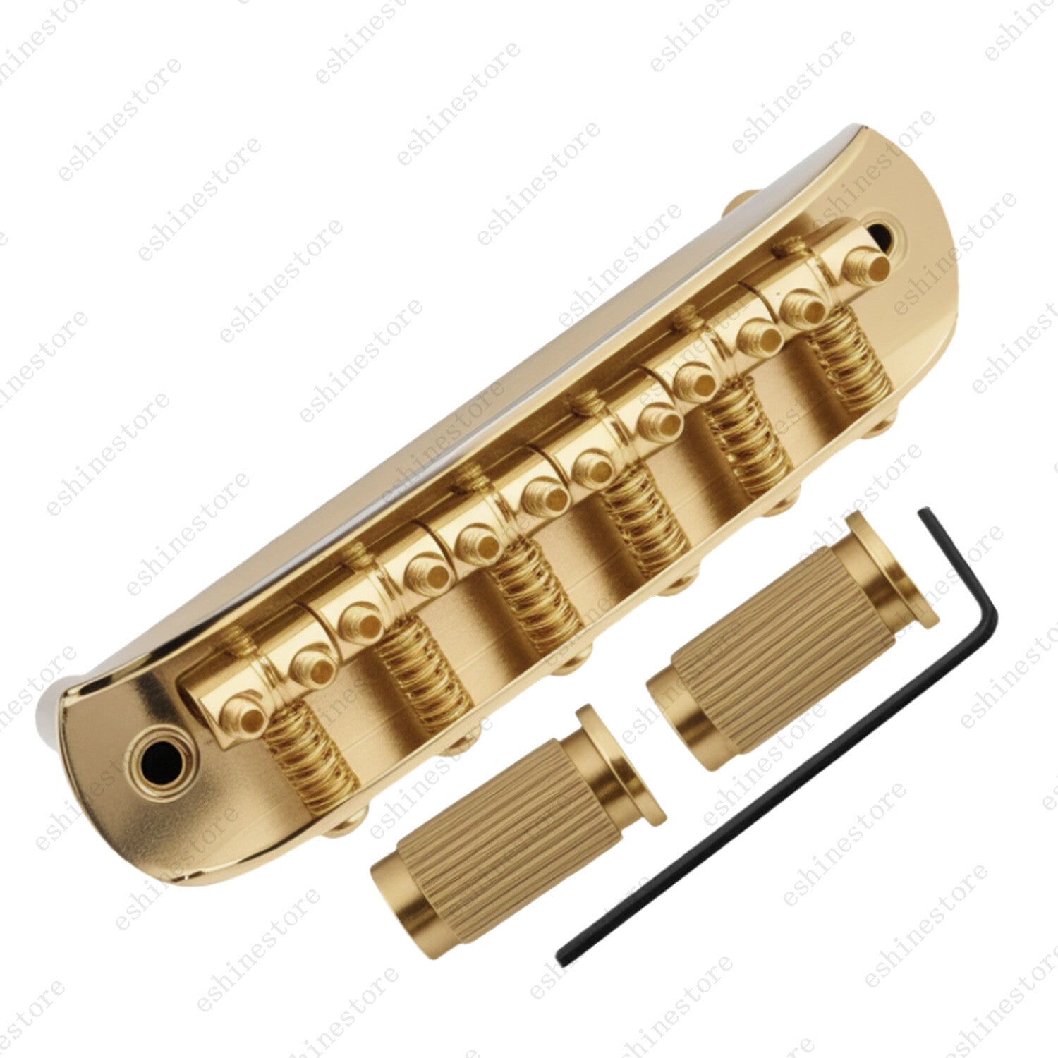Electric Guitar Bridge Assembly w/ Tailpiece & Saddles For JM Jazzmaster