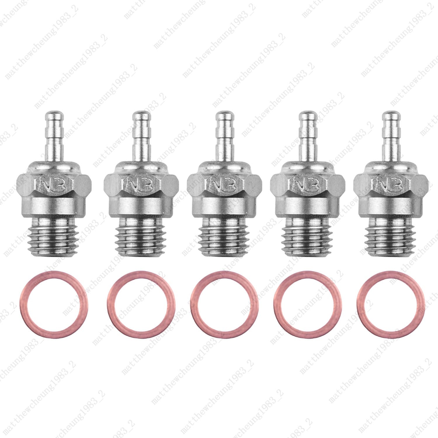 Steel Universal N3 Spark Plug for RC - Methanol Fit,8mm Hex,17.2mm HT,1/2/5pcs