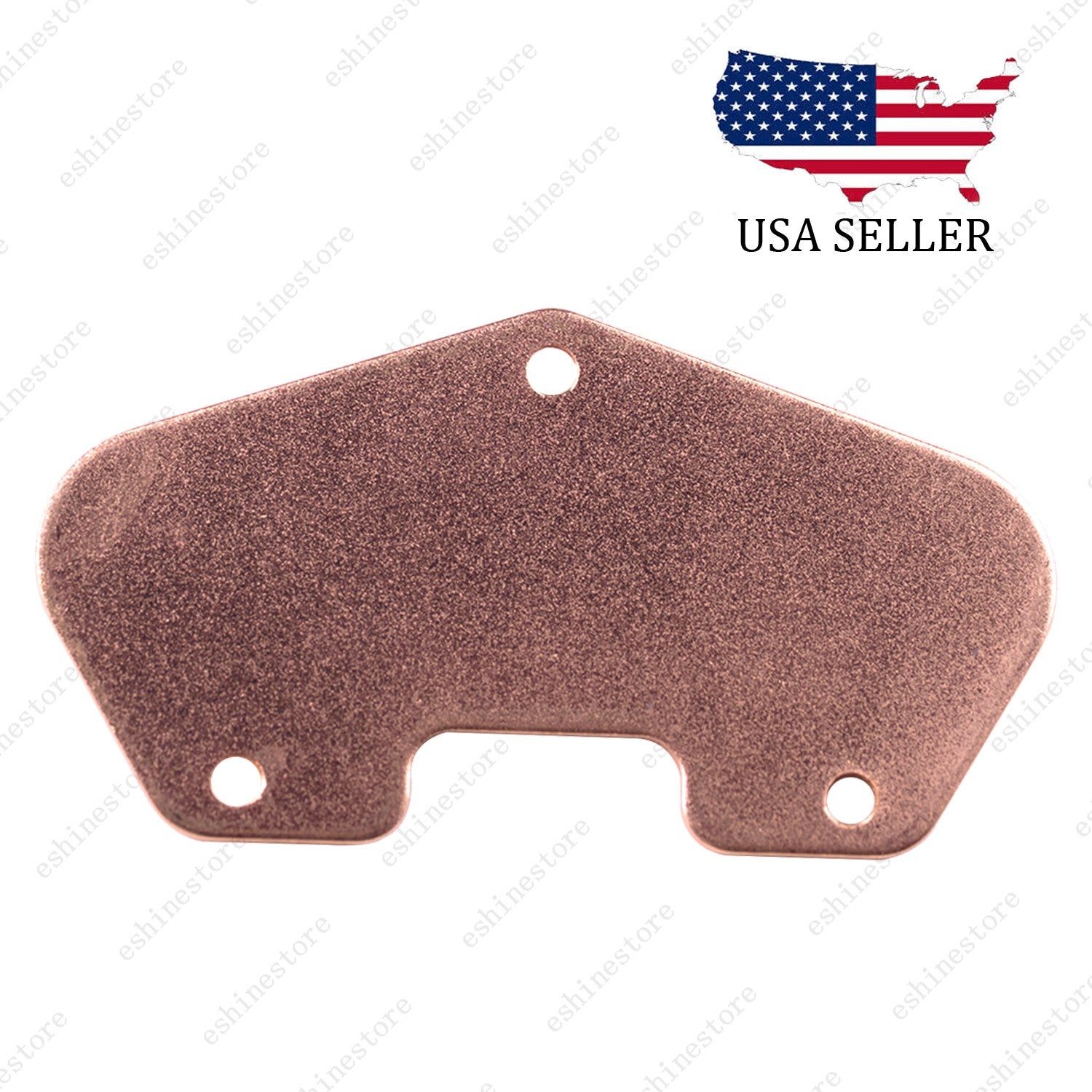 Electric Guitar Bridge Pickup Plated Steel Red Copper Base Plate for Telecaster