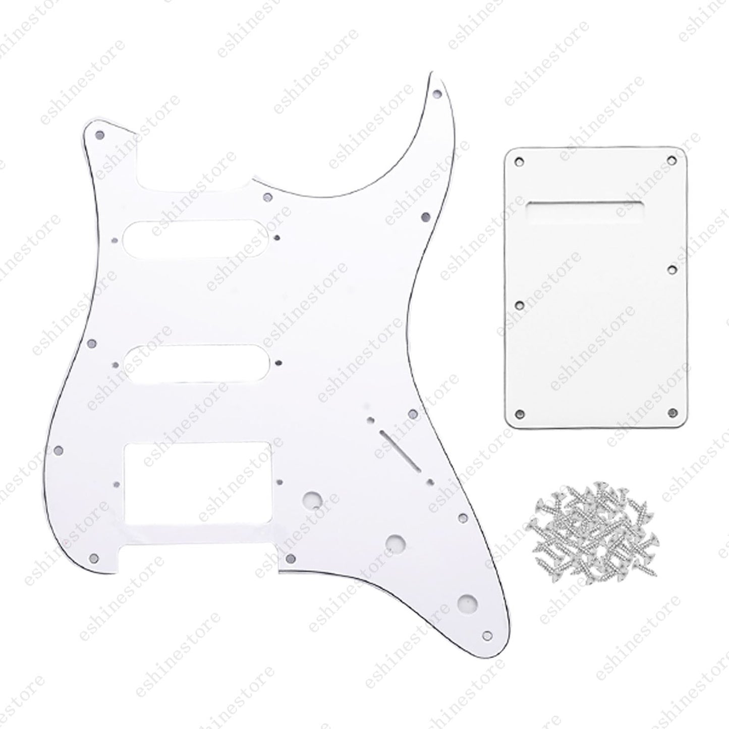 11 Hole SSH 3 Ply Guitar Pickguard & Back Plate Multi Colors For Stratocaster