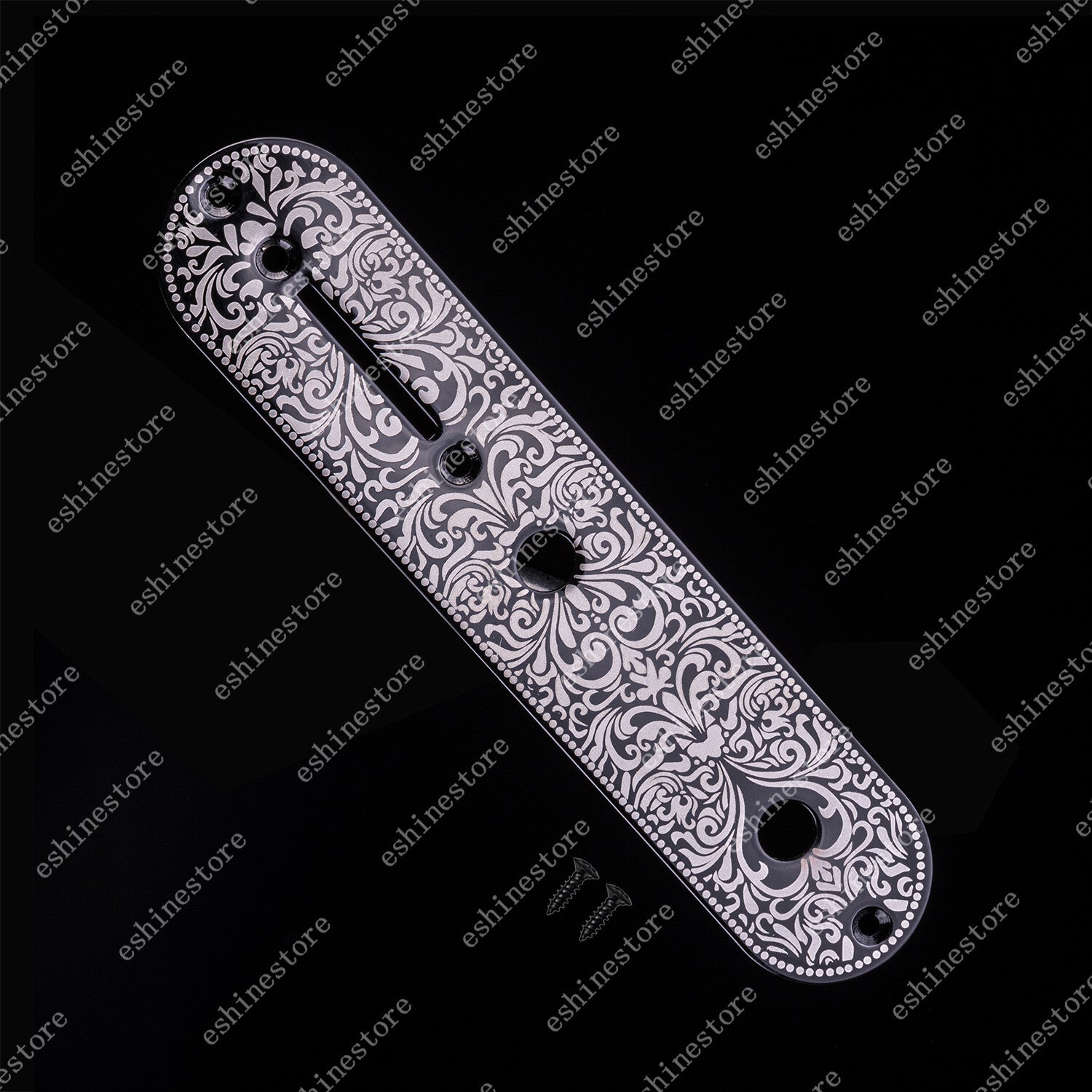 1 Piece Guitar Vintage Carving Design Control Plate 8.5MM For Telecater Guitar