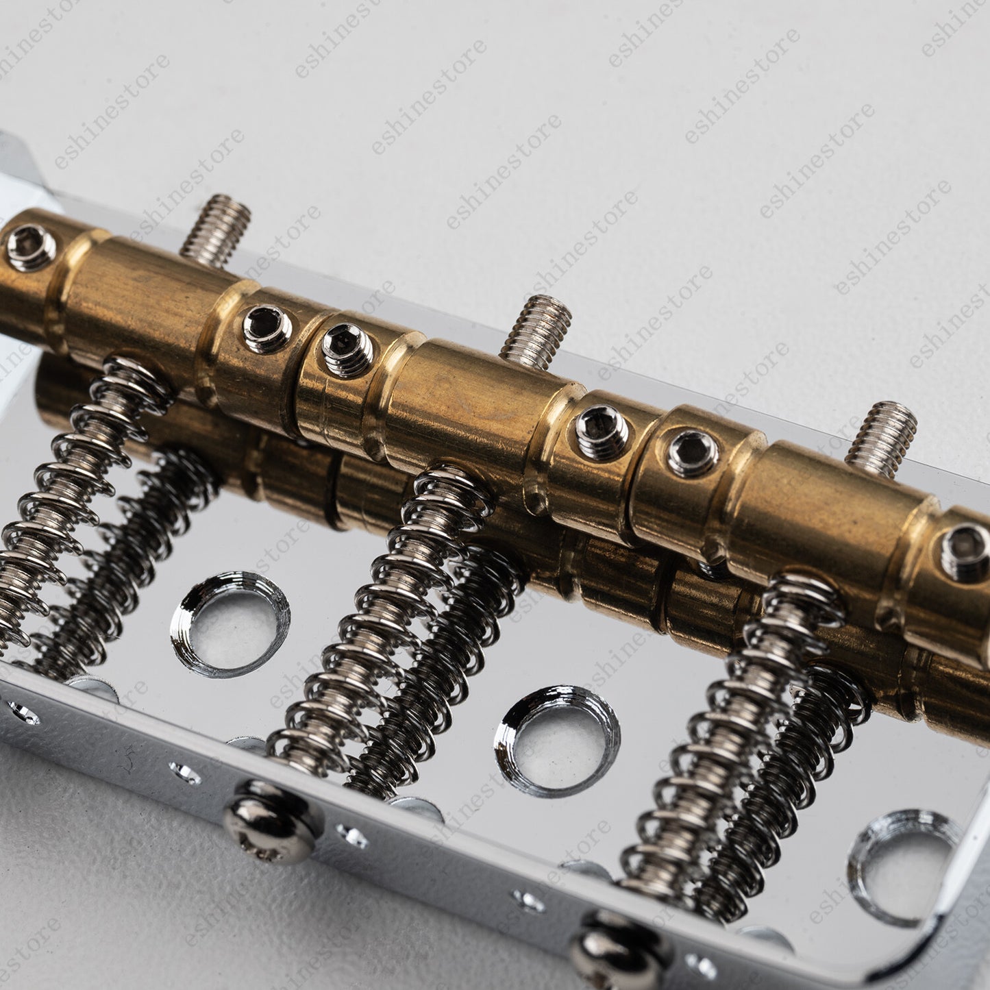 6 String Guitar Bridge Short Telecaster Bridge Vintage Brass 3-Saddle for TELE