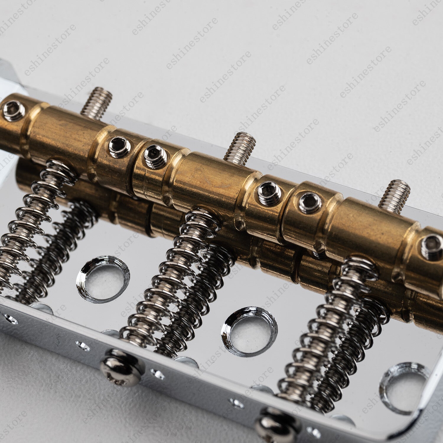 6 String Guitar Bridge Short Telecaster Bridge Vintage Brass 3-Saddle for TELE