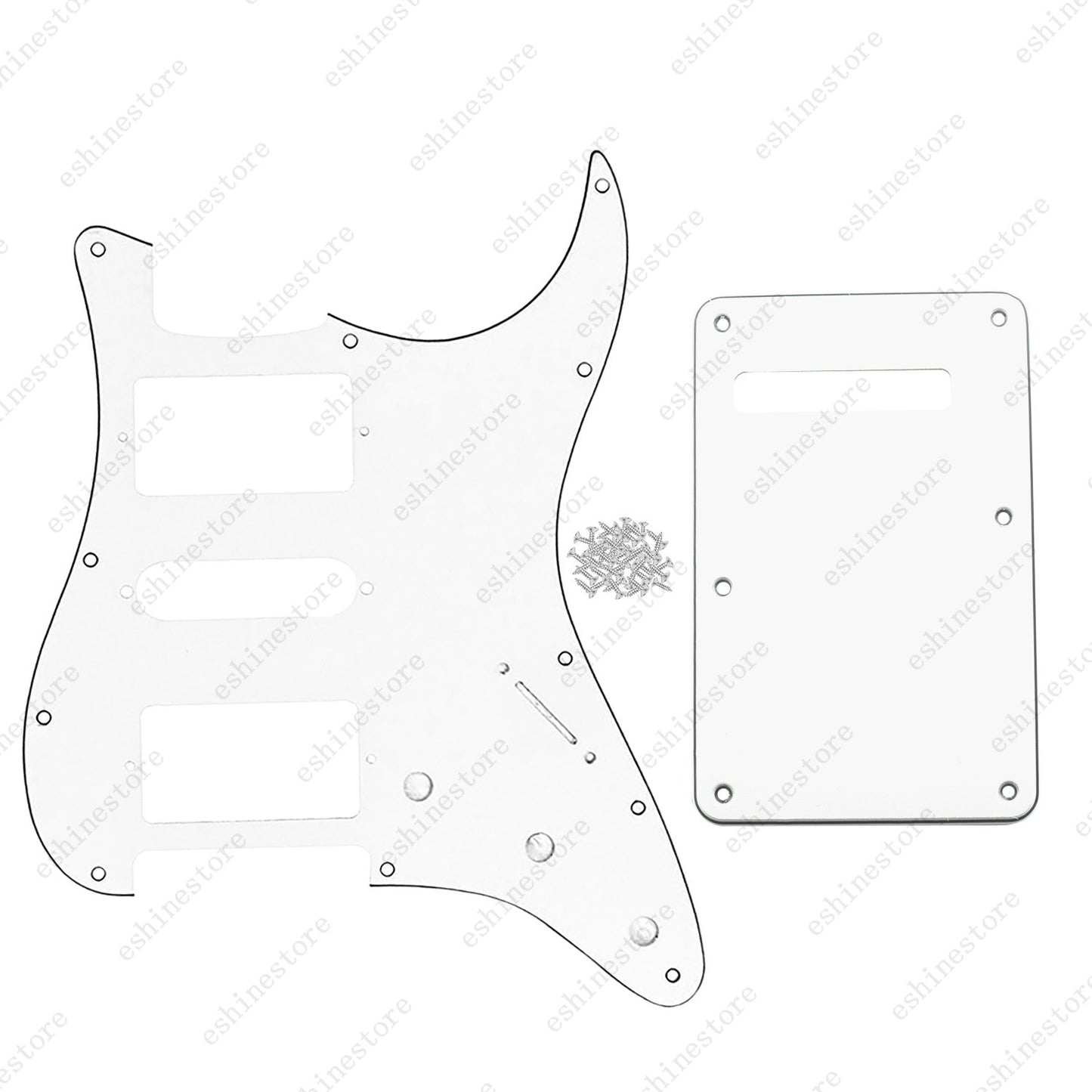 Guitar HSH 3Ply Pickguard & Back Plate Multi Colors For USA MIM FENDER Strat