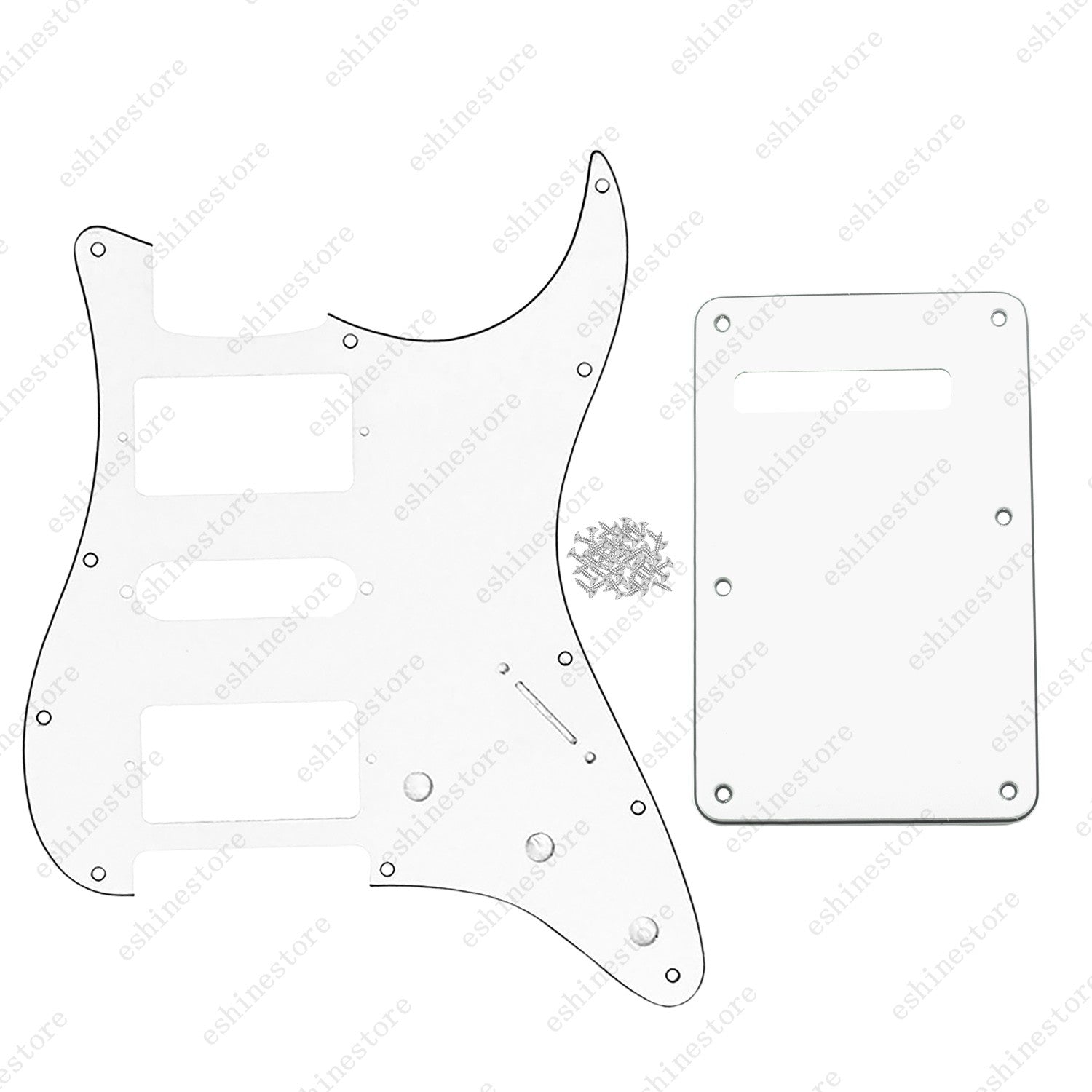 Guitar HSH 3Ply Pickguard & Back Plate Multi Colors For USA MIM FENDER Strat