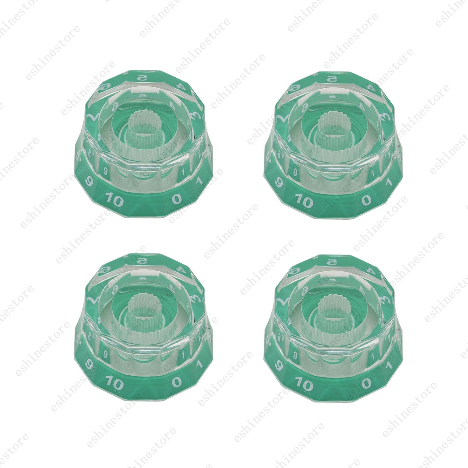 4 Pcs Guitar Knobs Dodecagon Speed Control Volume Tone Knobs For Les Paul LP/SG