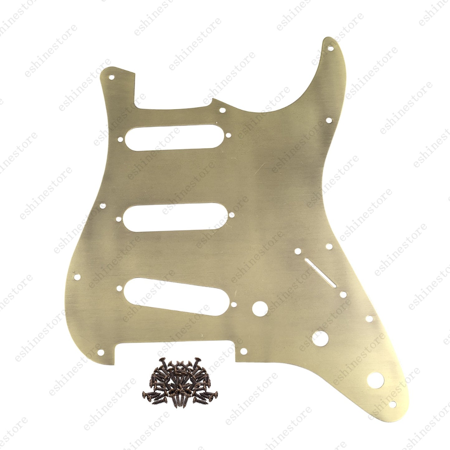11 Hole Aluminium Alloy Anodized SSS Guitar Pickguard Scratch Plate for FD Strat
