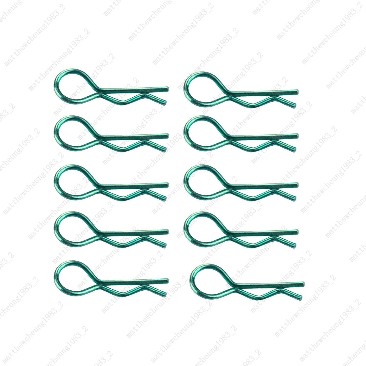 10-Pack Metal R-Clips for RC 1:10 - 24mm Car Parts Fasteners (5 Colors)​