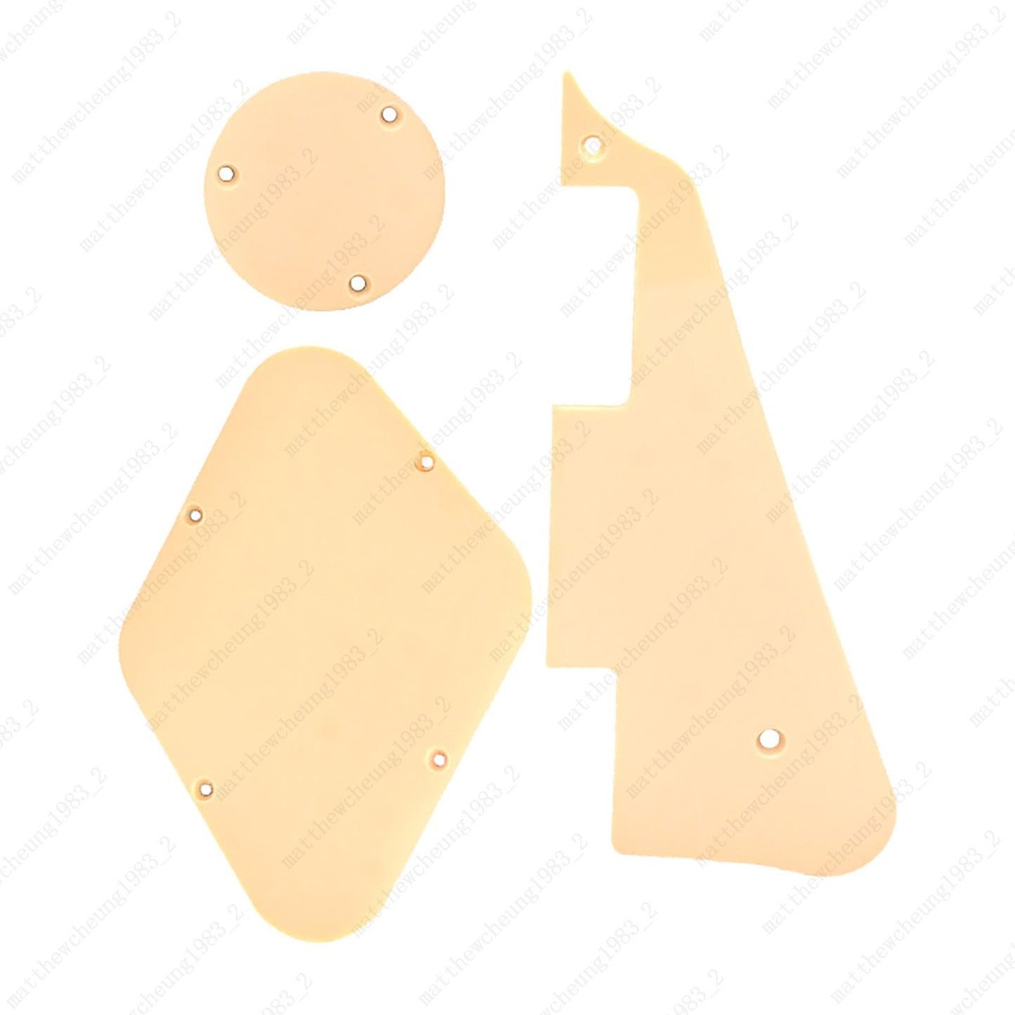 LP Pickguard Back Plate Switch Cavity Covers for Gibson Les Paul 3 Colors 1 Ply