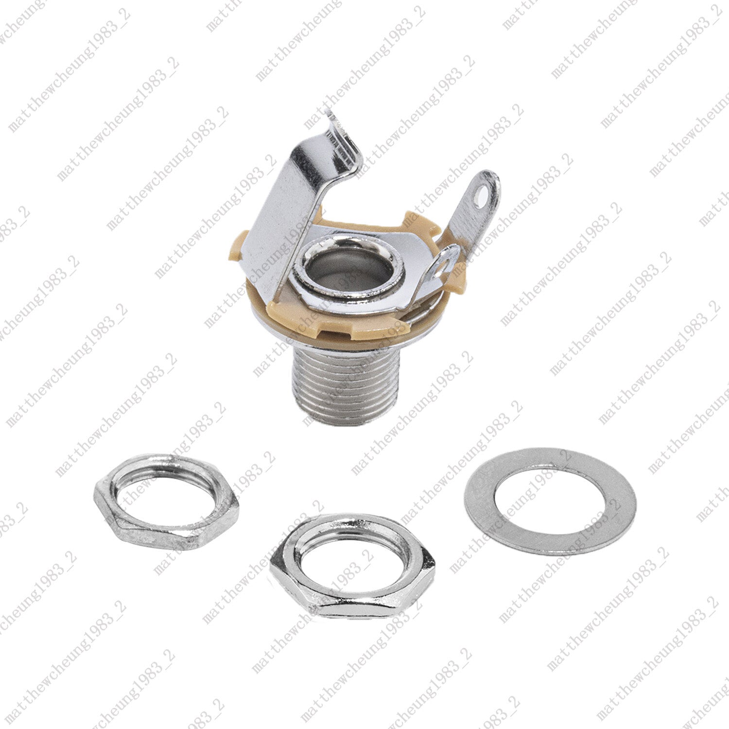 1 Pcs 1/4" 6.35mm Mono Input Output Jack Socket Electric Guitar Bass Audio