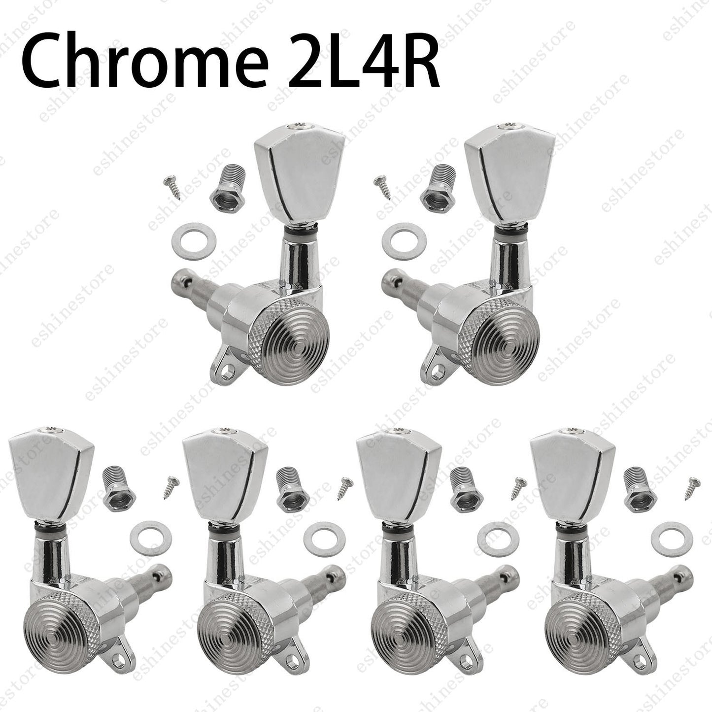 Electric Guitar Locking Tuners Tuning Pegs Machine Heads 1:18 L/R Inline