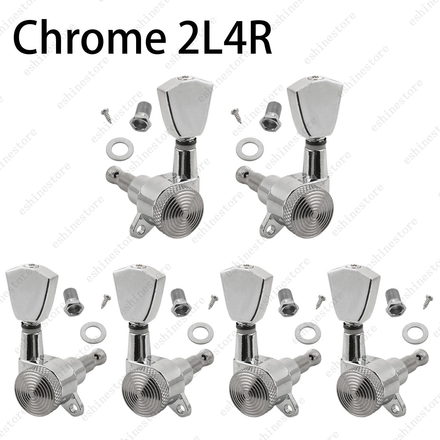 Electric Guitar Locking Tuners Tuning Pegs Machine Heads 1:18 L/R Inline