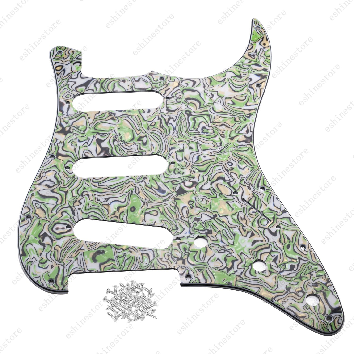 11 Hole SSS Strat Style Pickguard for USA MIM Standard Fender Start Multicolor