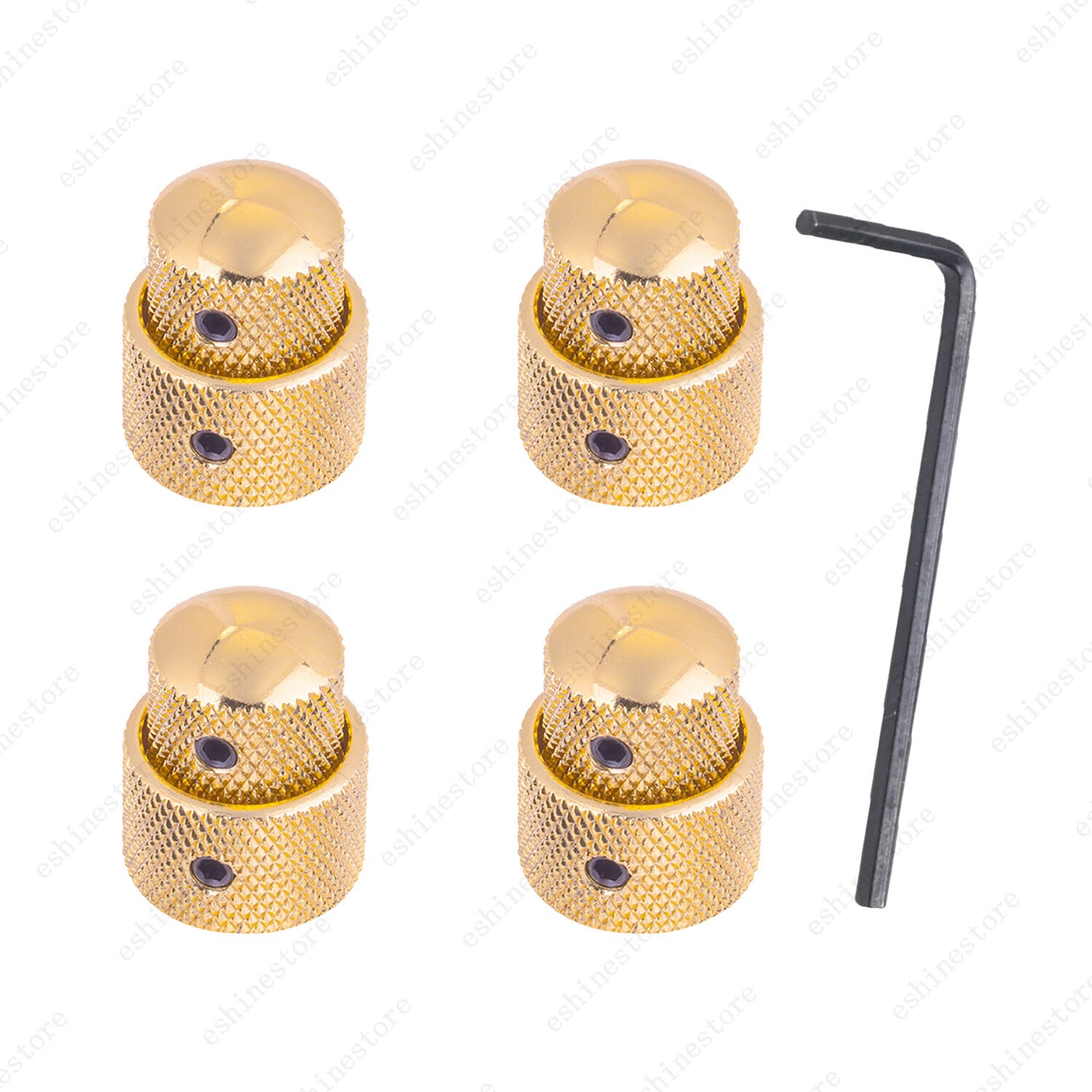 1-4 Pcs Metal Dual Concentric Stacked Control Guitar Bass Dual Knobs 3 Colors