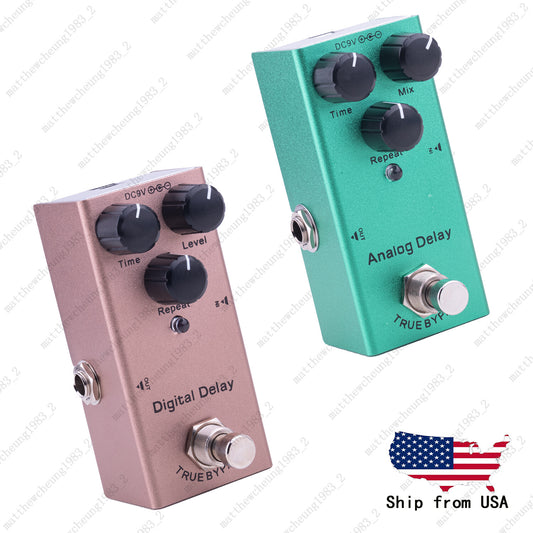 Digital/Analog Delay Guitar Effects Pedal Mini Single Type DC 9V True Bypass