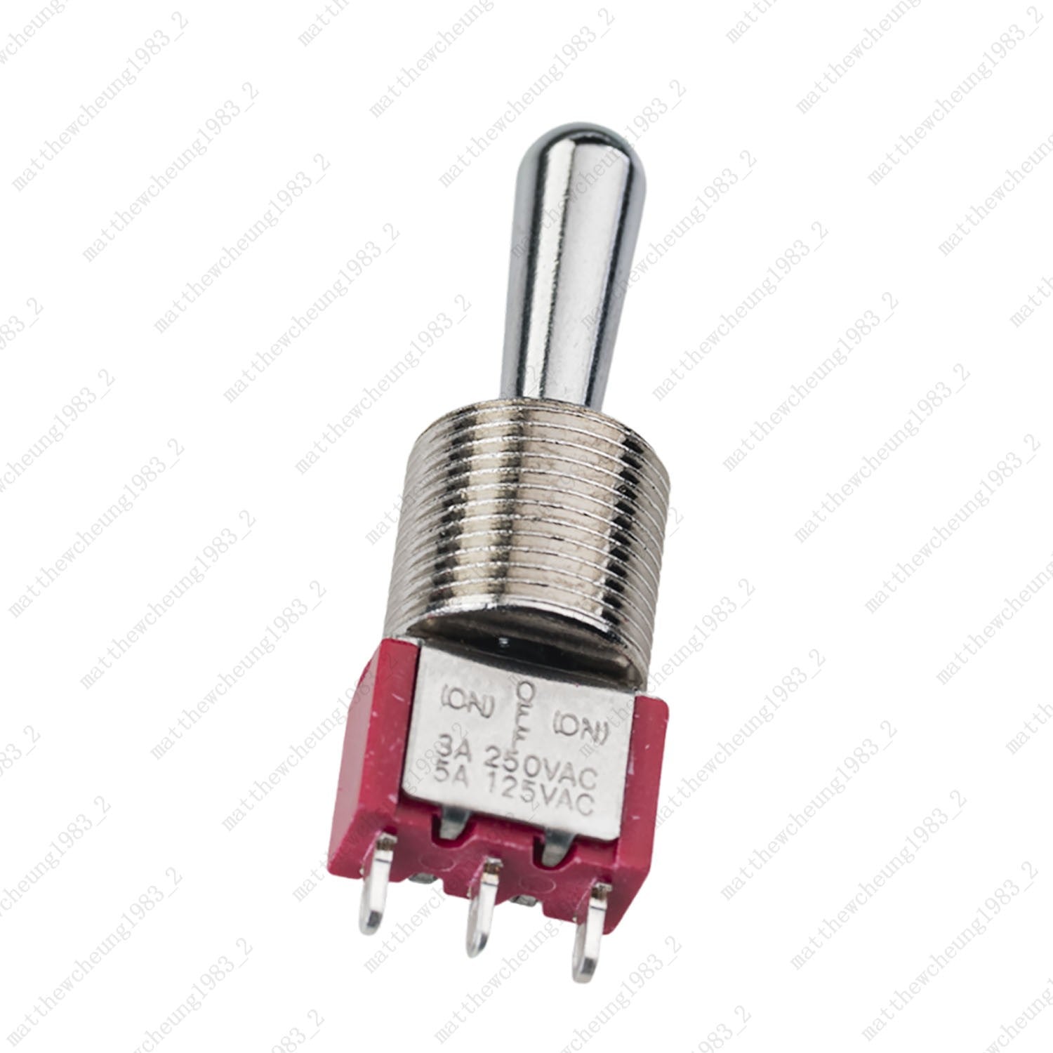 1/3/5 xGuitar Momentary SPDT 3Pin 3-Position (ON)-OFF-(ON) Fat Bat Toggle Switch