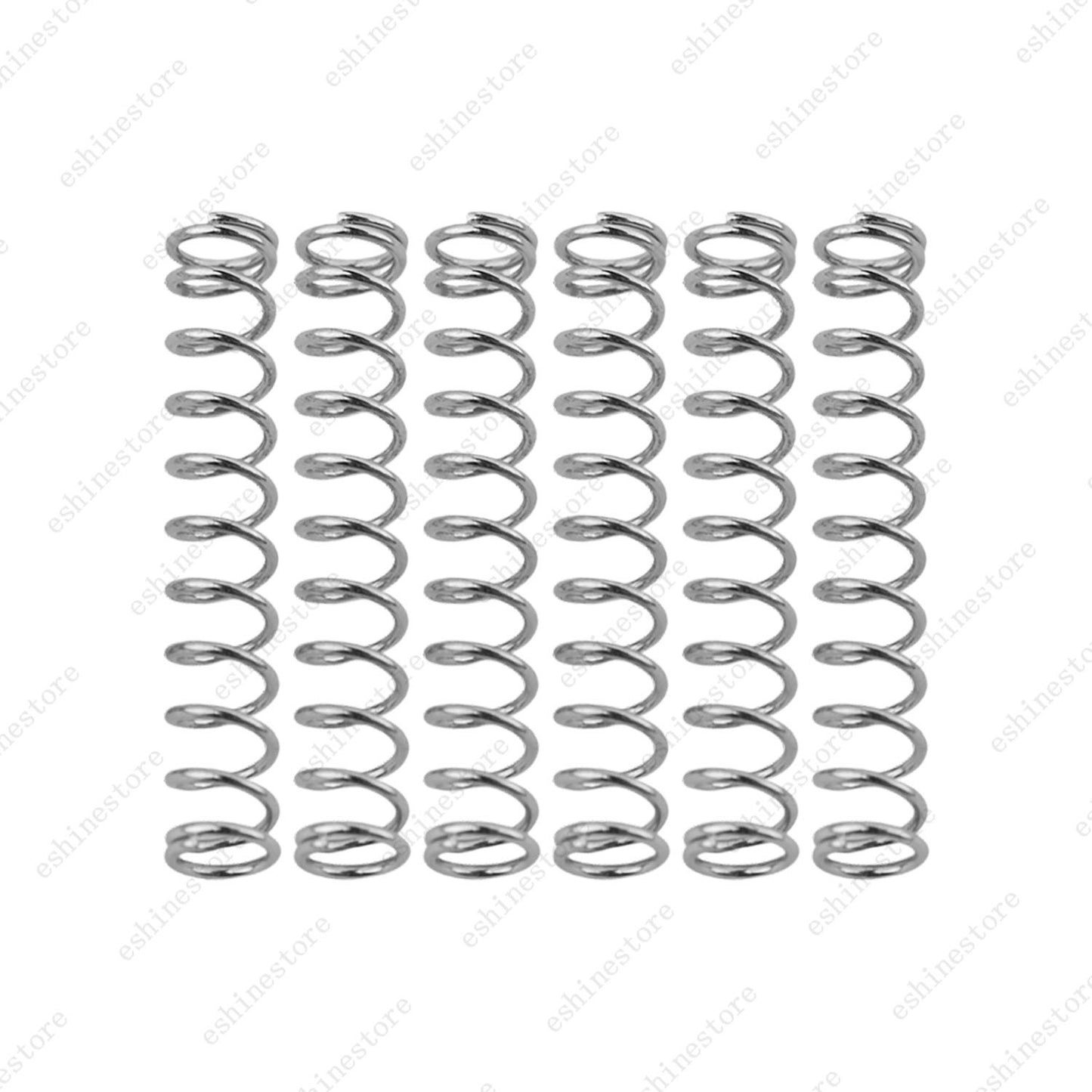 6pcs Electric Guitar Humbucker Pickup Height Adjust Straight Spring 4.5mm x 25mm